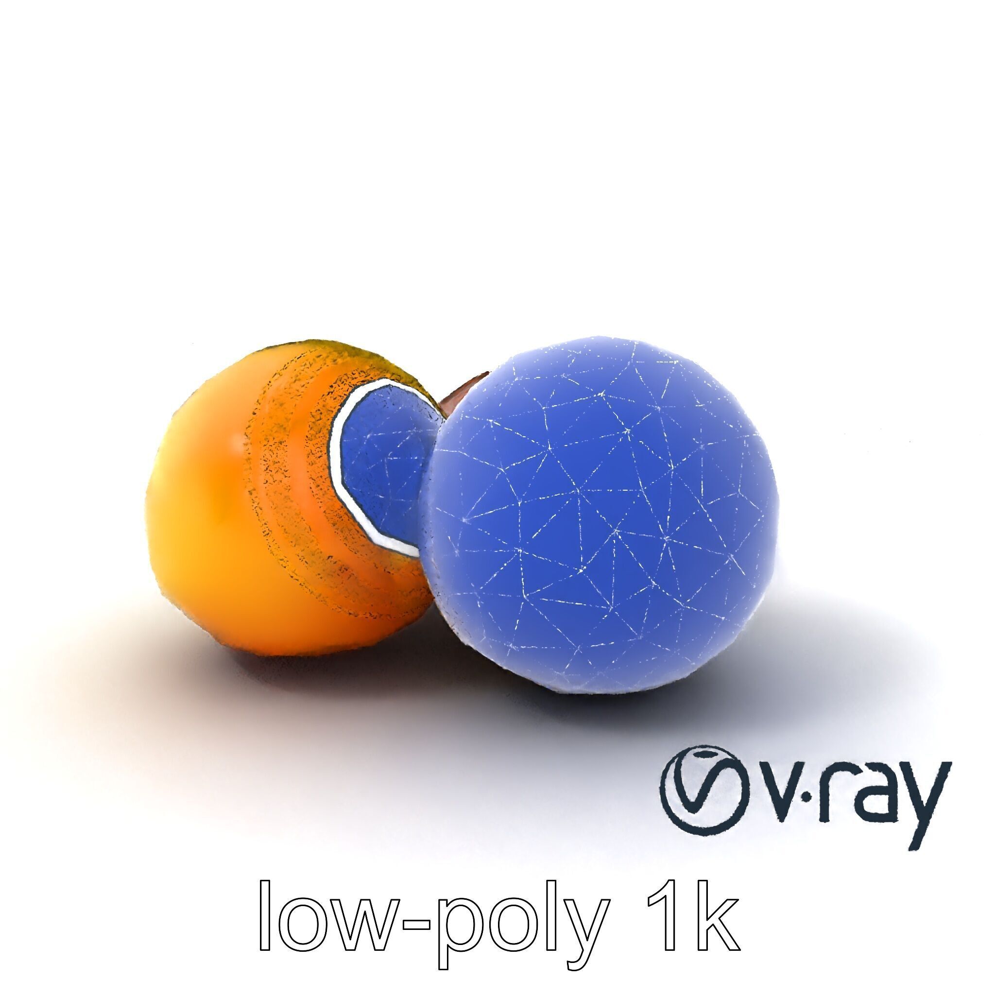 Exotic Mochi Ice Cream Trio Model Pack Low-poly 3D model_7