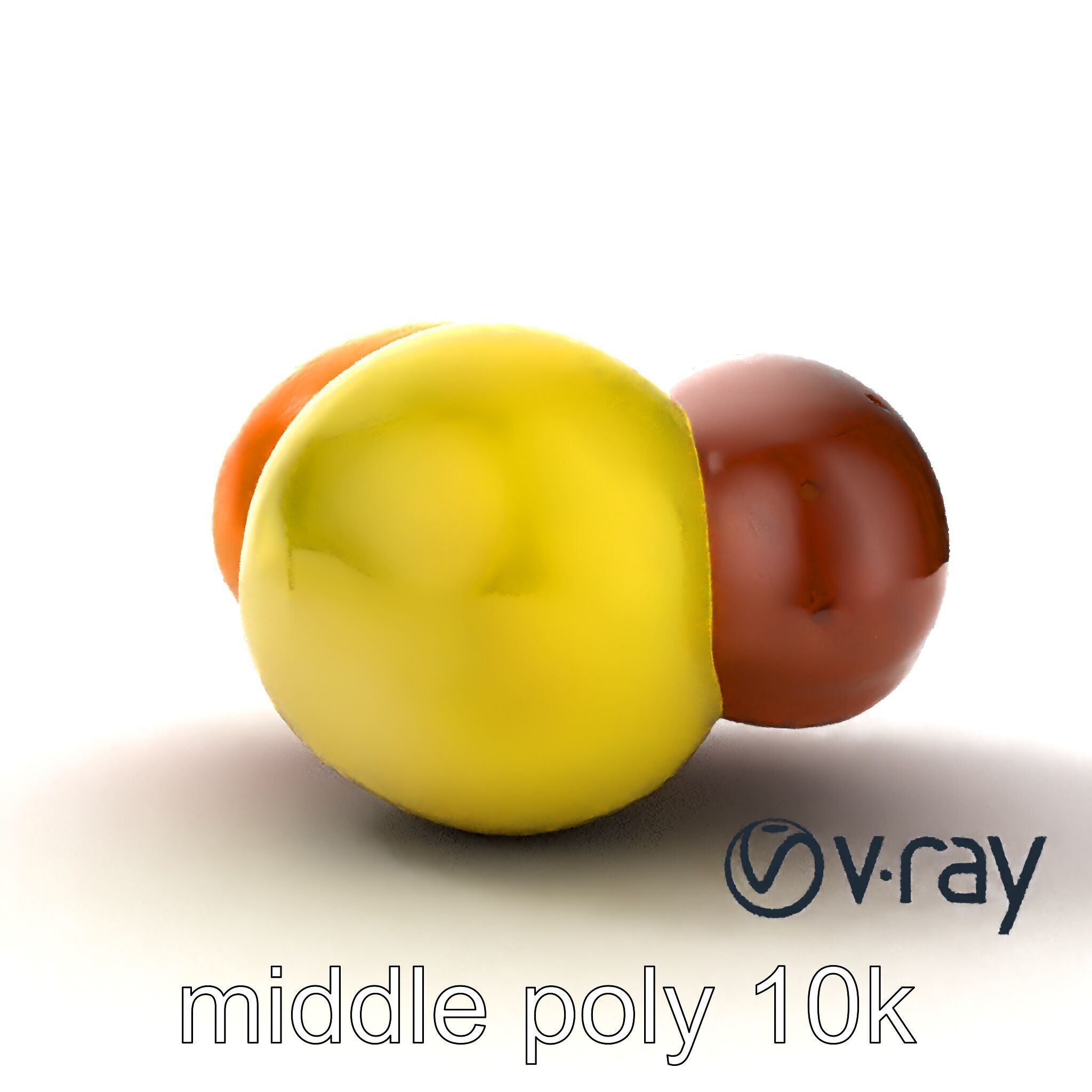 Exotic Mochi Ice Cream Trio Model Pack Low-poly 3D model_31
