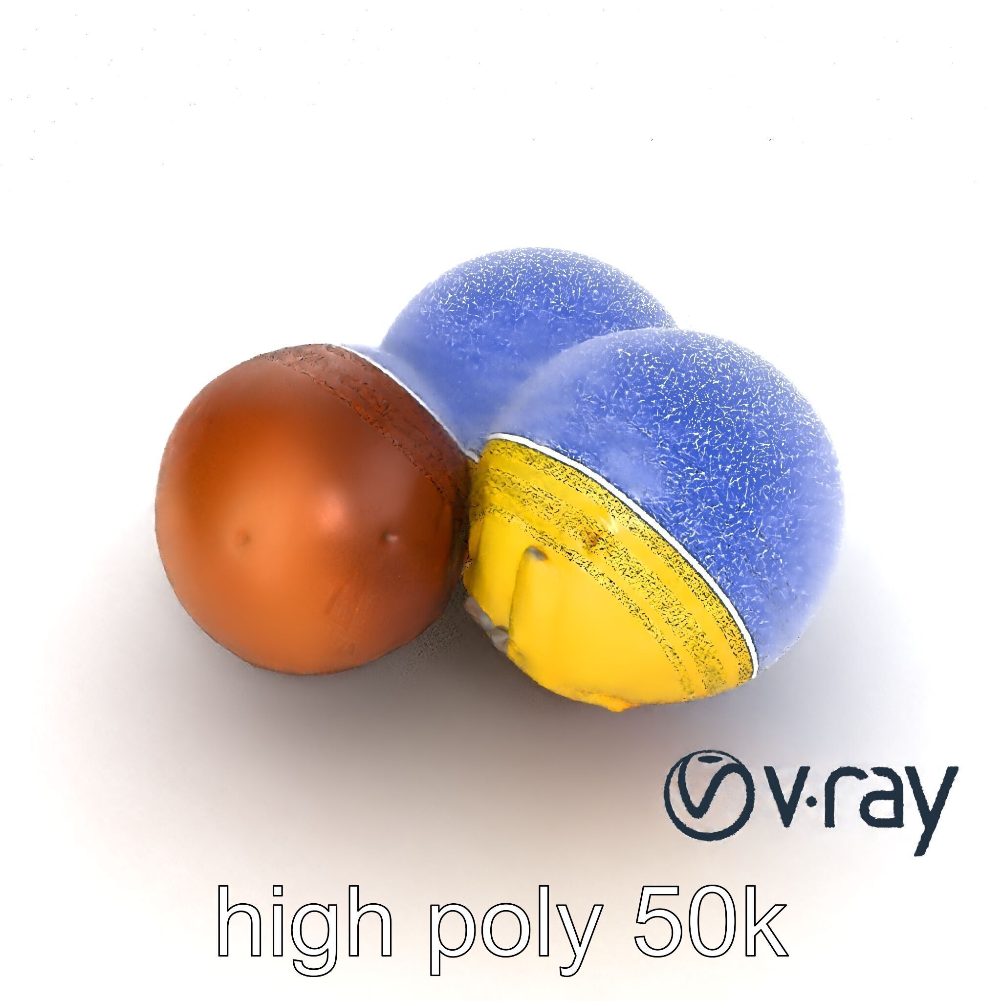 Exotic Mochi Ice Cream Trio Model Pack Low-poly 3D model_25