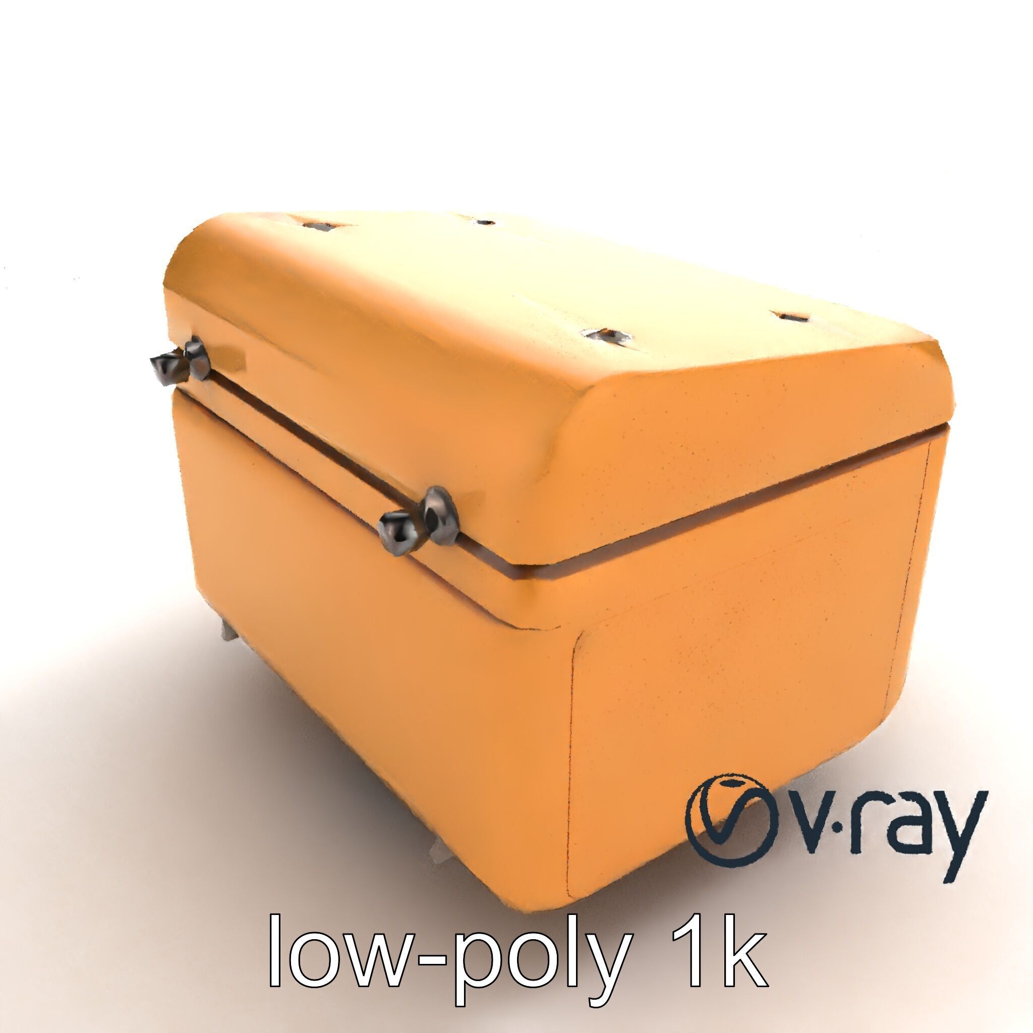 Futuristic Storage Box Design model pack Low-poly 3D model_8