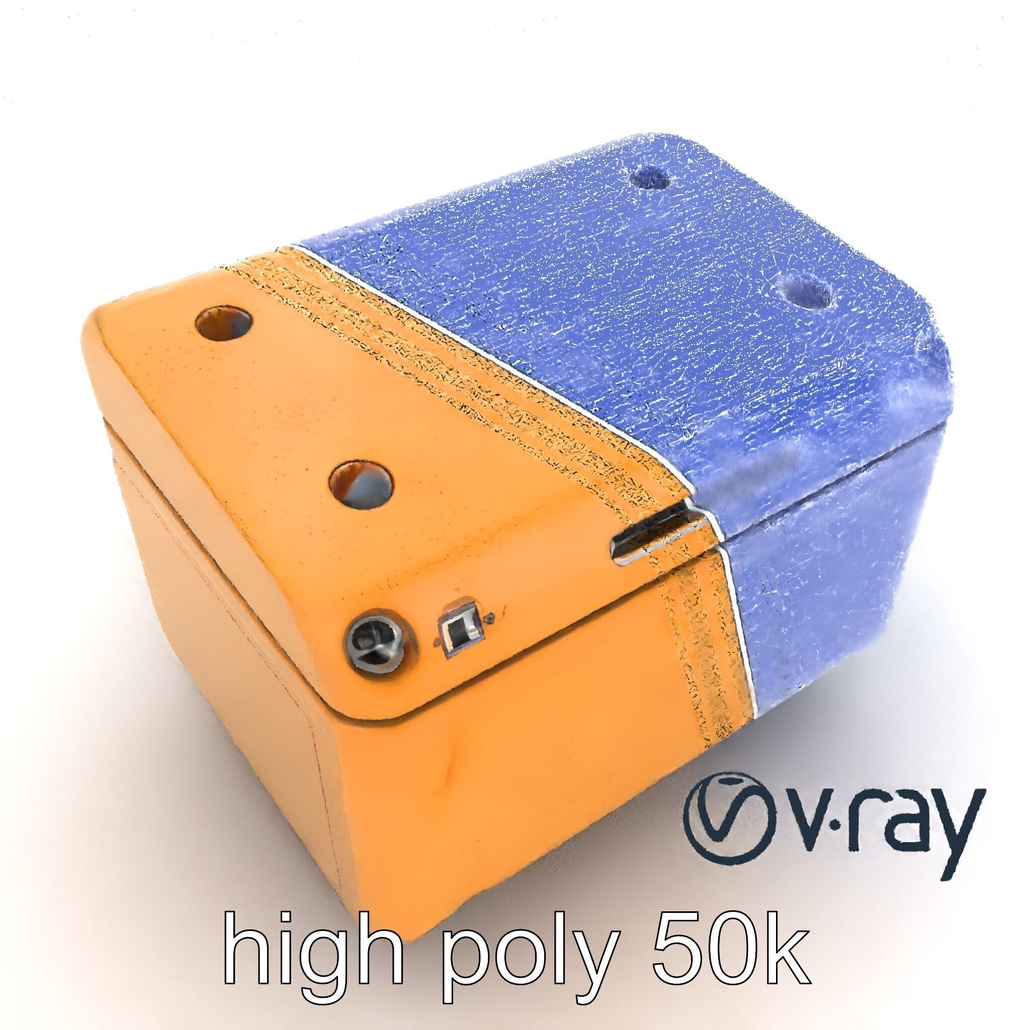 Futuristic Storage Box Design model pack Low-poly 3D model_23