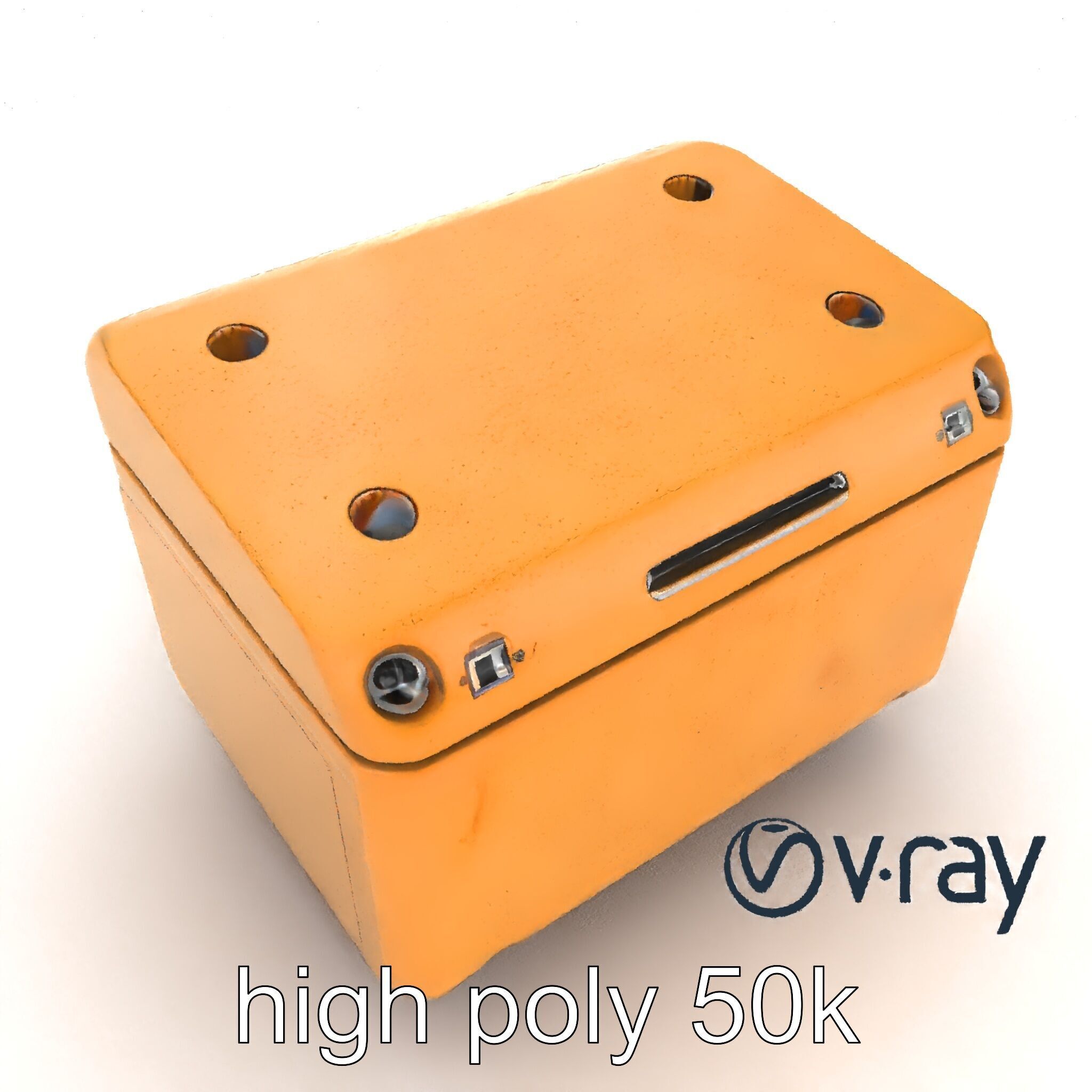 Futuristic Storage Box Design model pack Low-poly 3D model_15