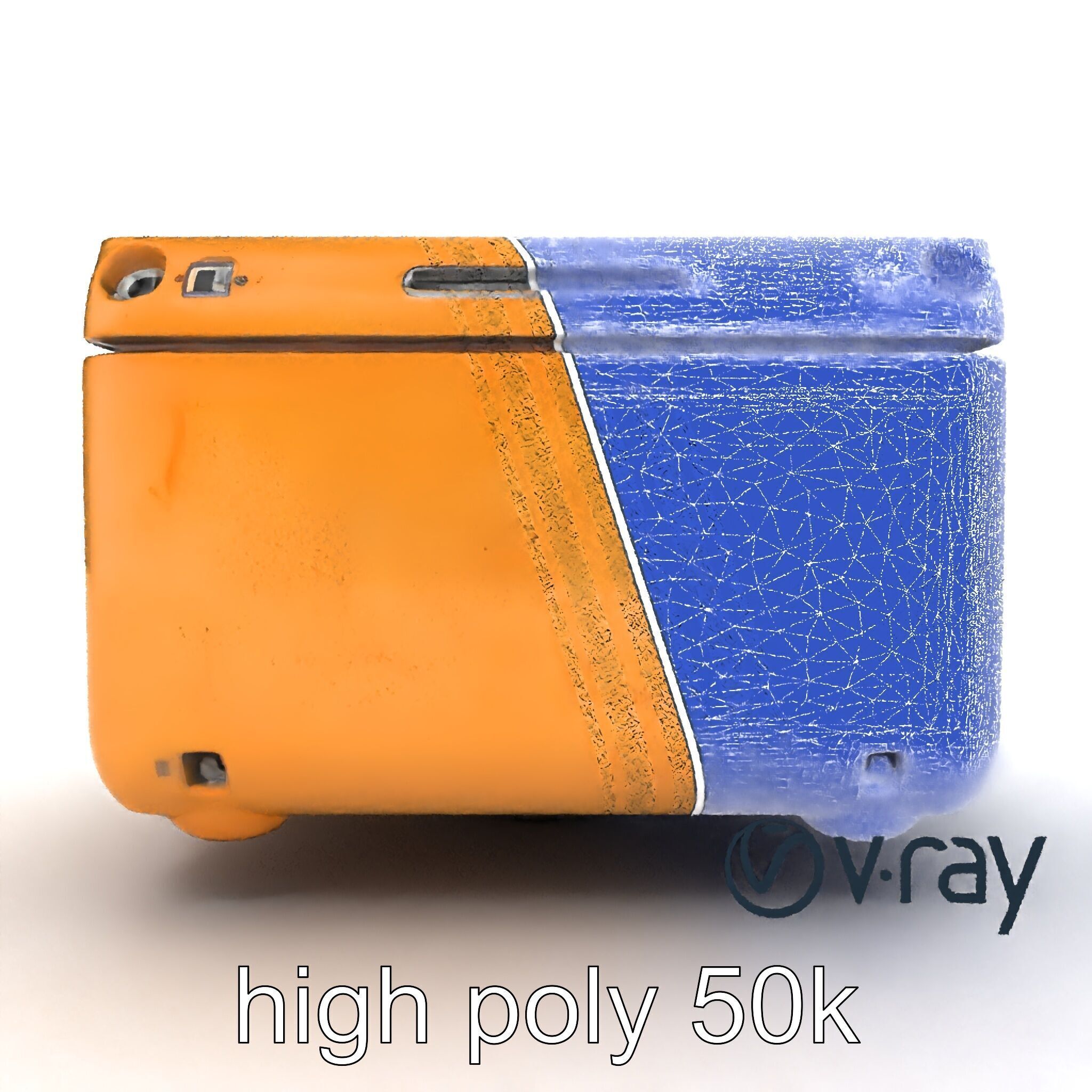 Futuristic Storage Box Design model pack Low-poly 3D model_26