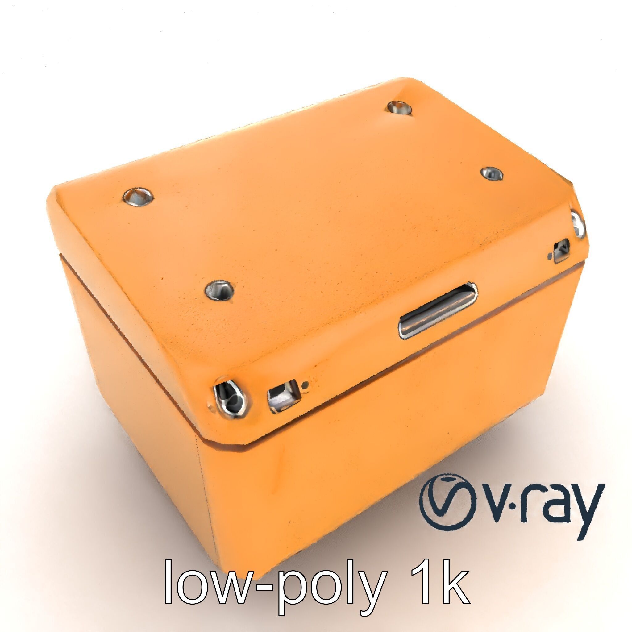 Futuristic Storage Box Design model pack Low-poly 3D model_22