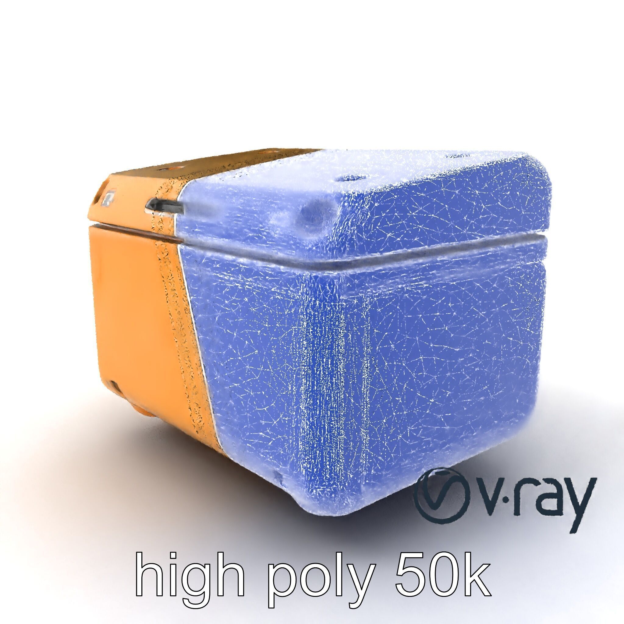 Futuristic Storage Box Design model pack Low-poly 3D model_1