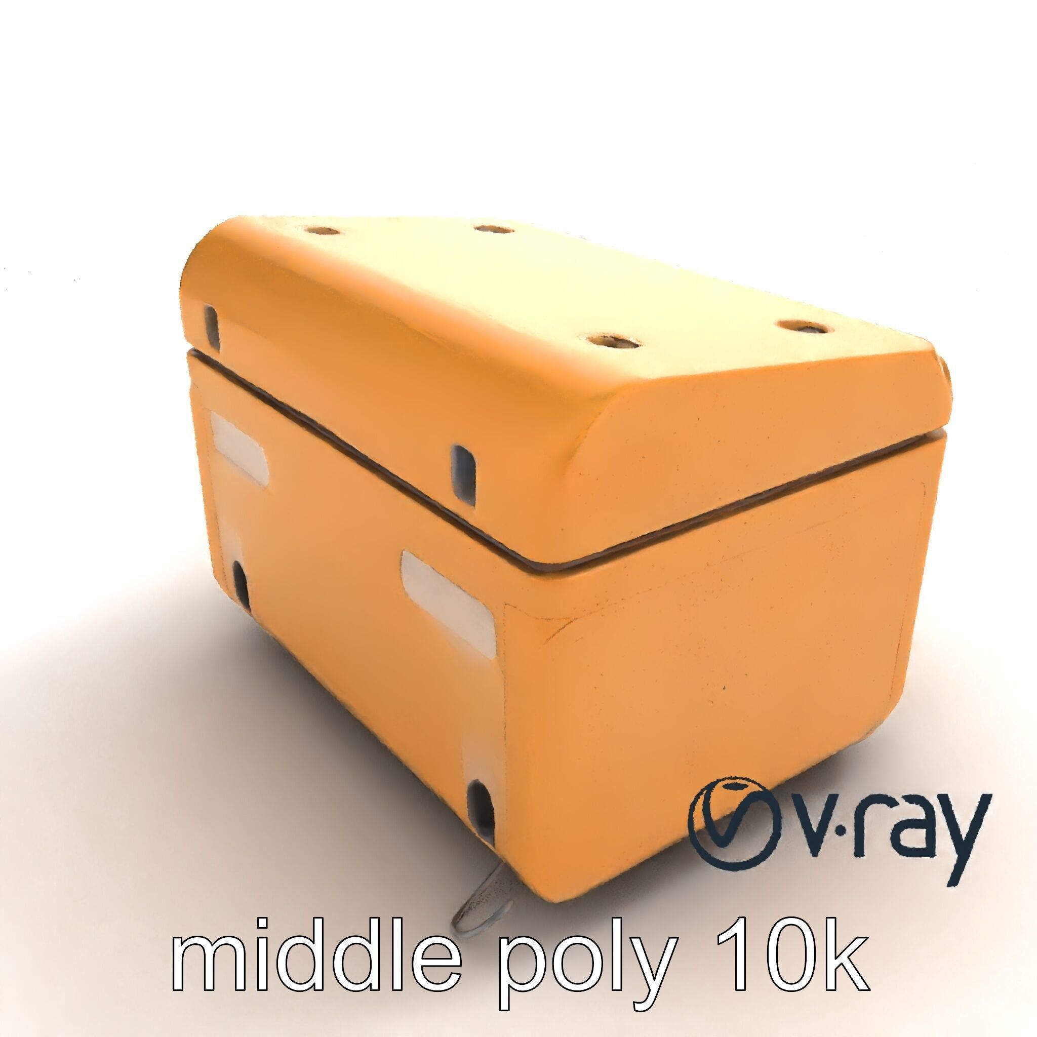 Futuristic Storage Box Design model pack Low-poly 3D model_7