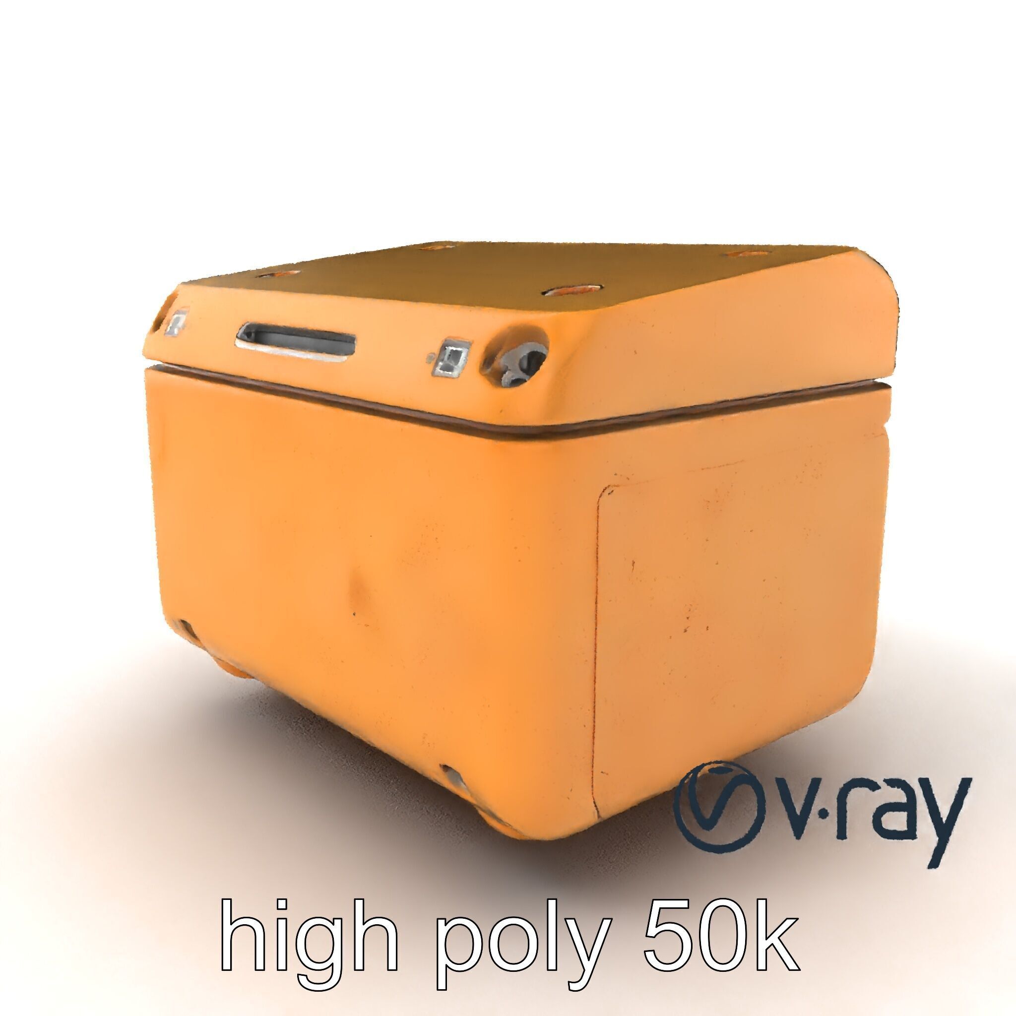Futuristic Storage Box Design model pack Low-poly 3D model_2