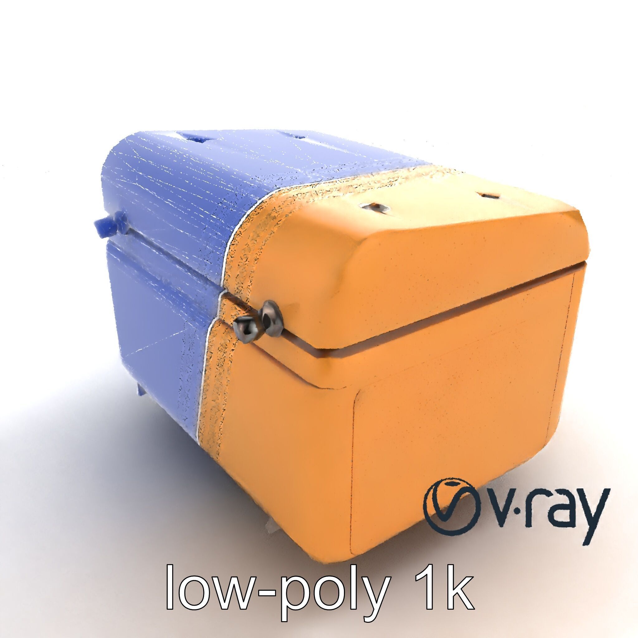 Futuristic Storage Box Design model pack Low-poly 3D model_18