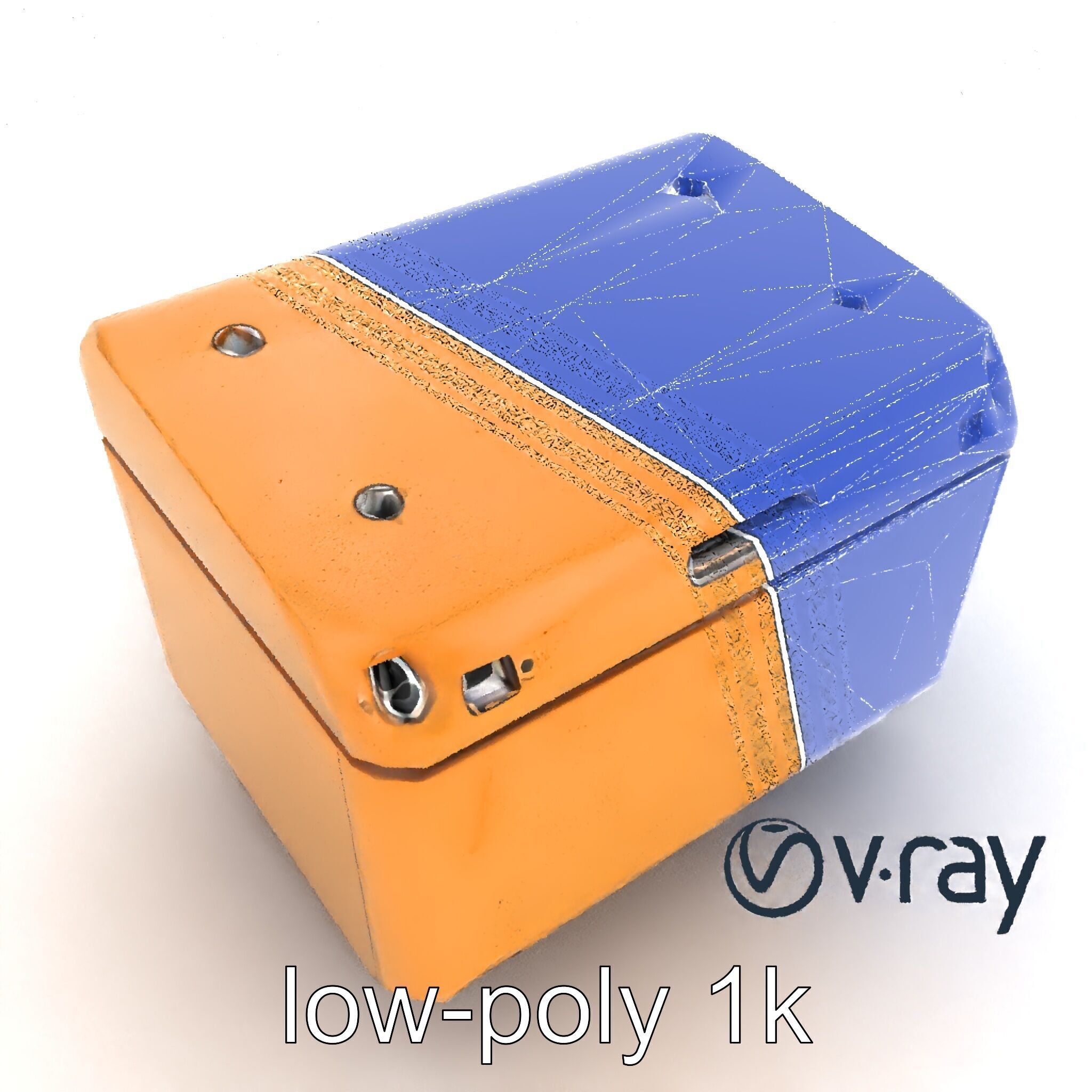 Futuristic Storage Box Design model pack Low-poly 3D model_12