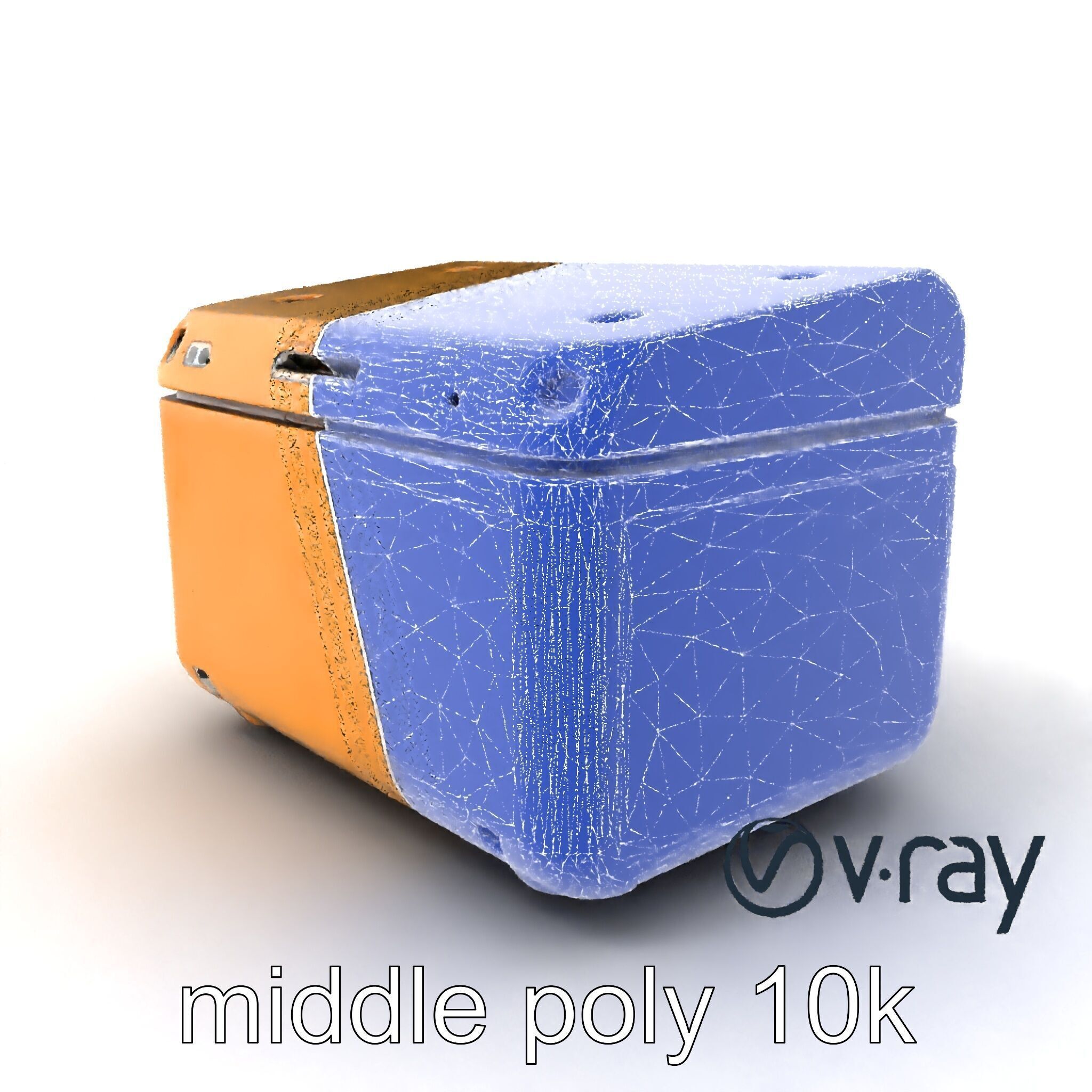 Futuristic Storage Box Design model pack Low-poly 3D model_5