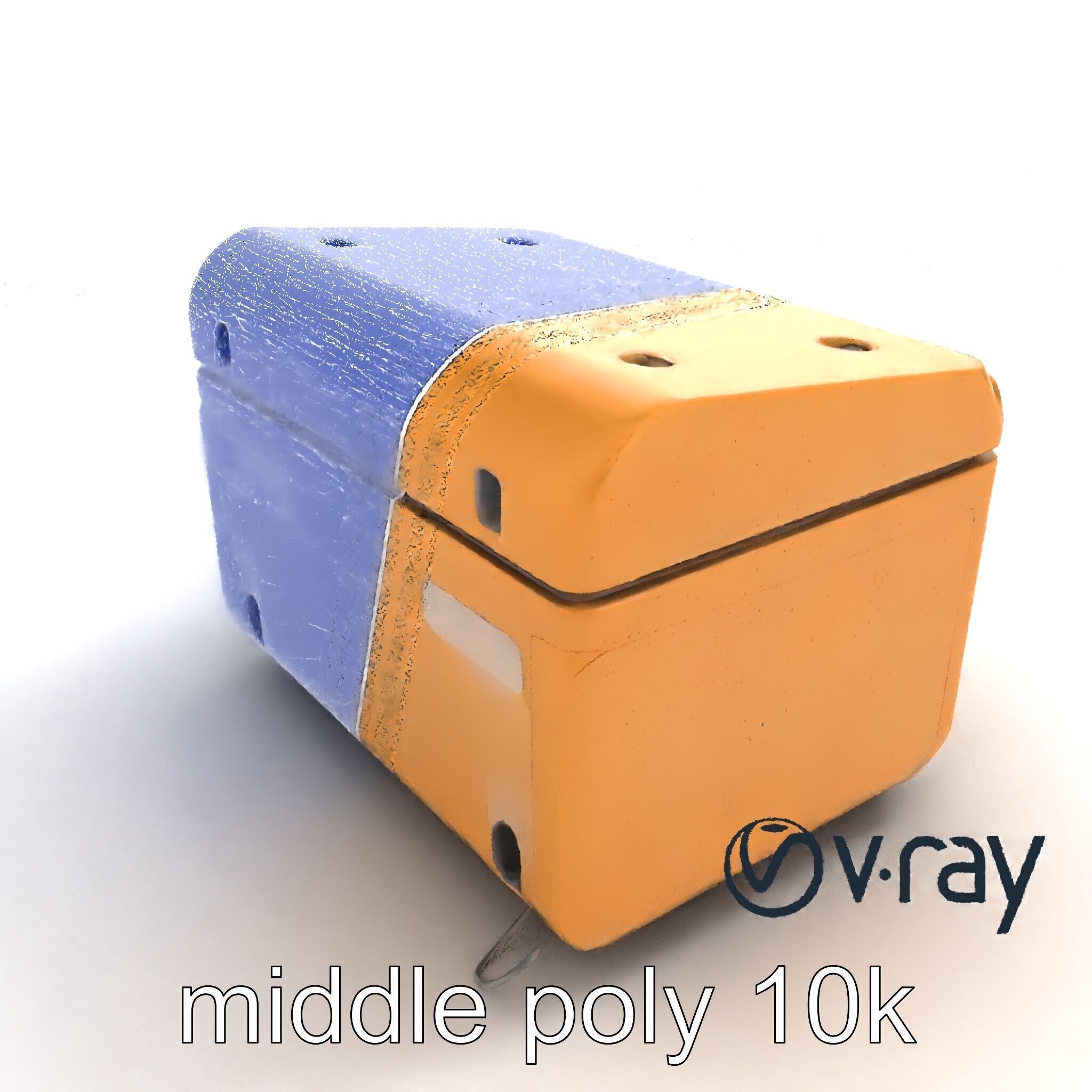 Futuristic Storage Box Design model pack Low-poly 3D model_10