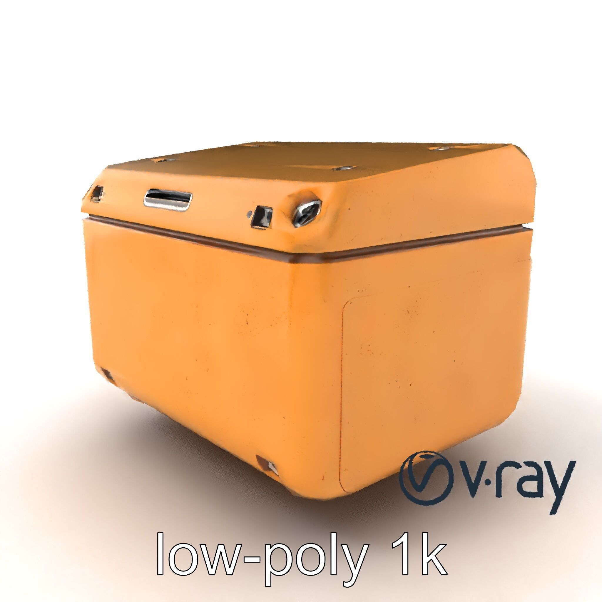 Futuristic Storage Box Design model pack Low-poly 3D model_4