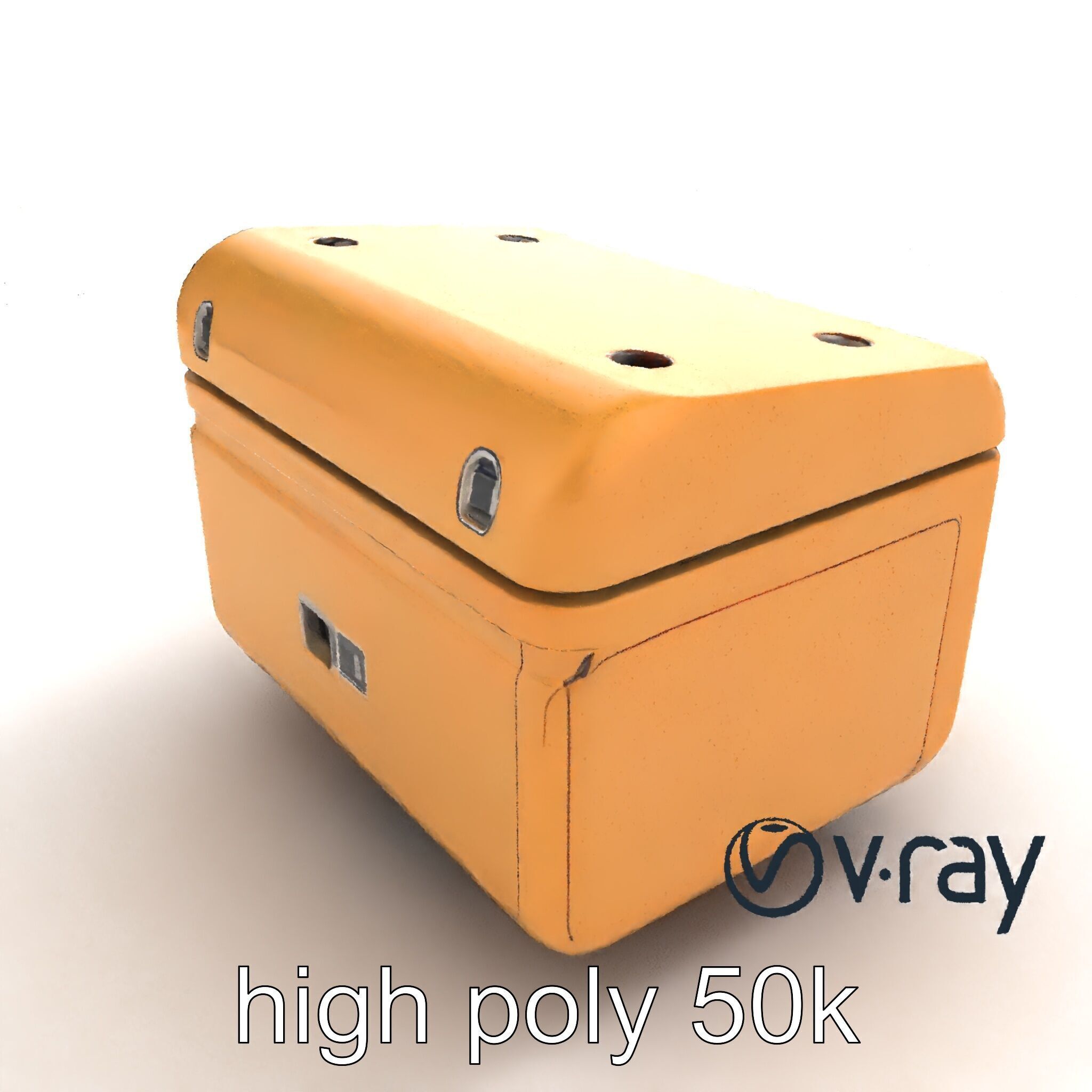 Futuristic Storage Box Design model pack Low-poly 3D model_9