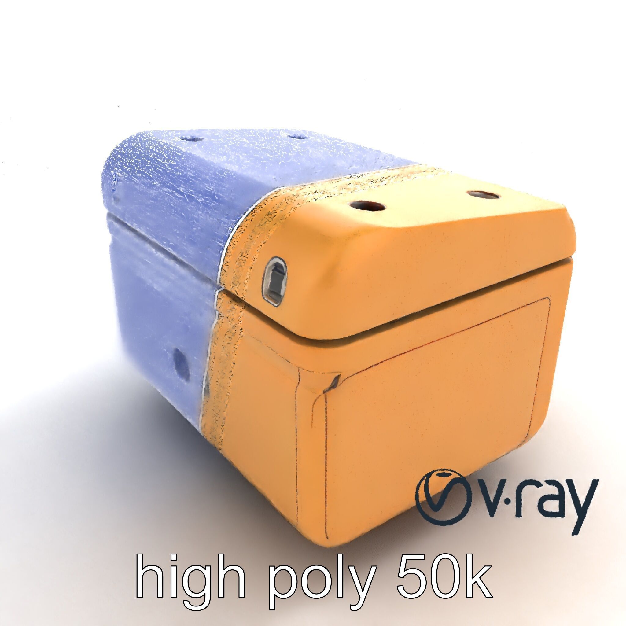 Futuristic Storage Box Design model pack Low-poly 3D model_14