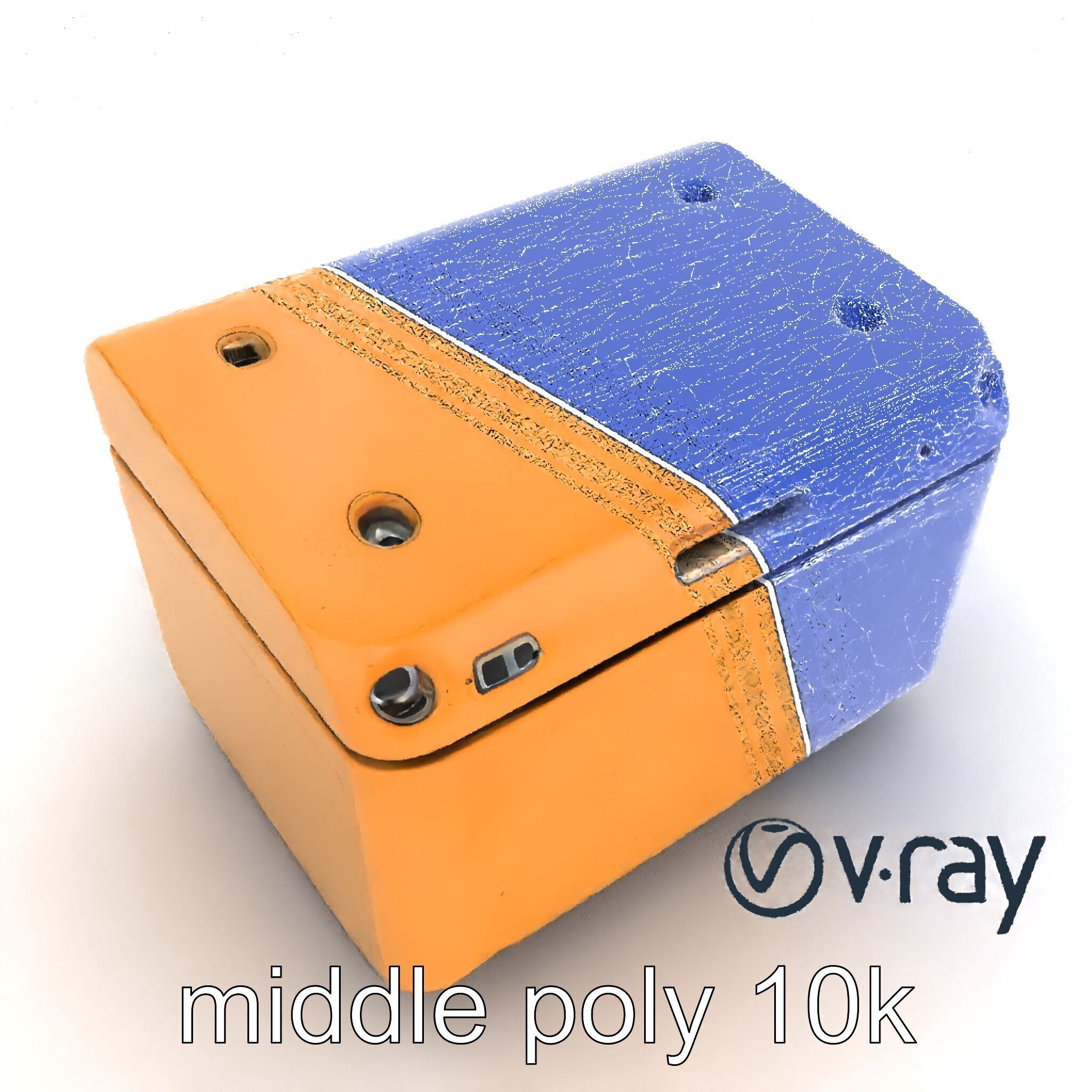 Futuristic Storage Box Design model pack Low-poly 3D model_19