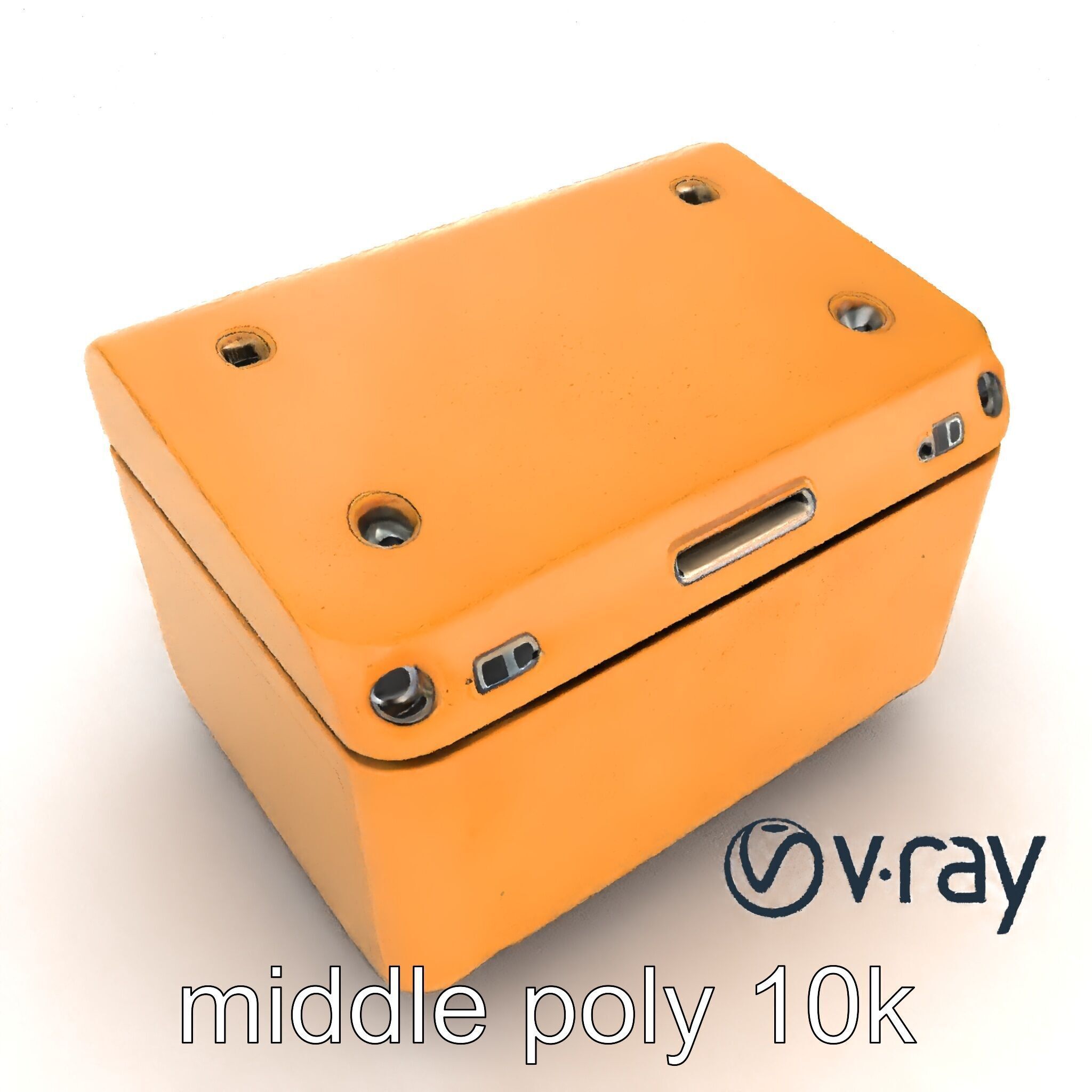 Futuristic Storage Box Design model pack Low-poly 3D model_27