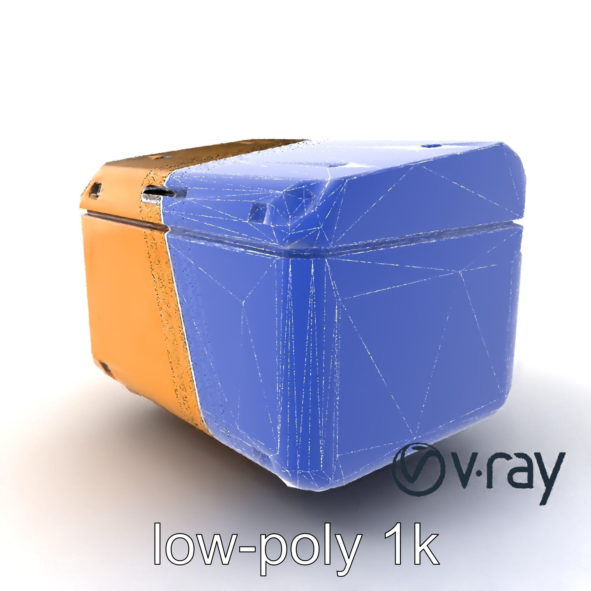 Futuristic Storage Box Design model pack Low-poly 3D model_6