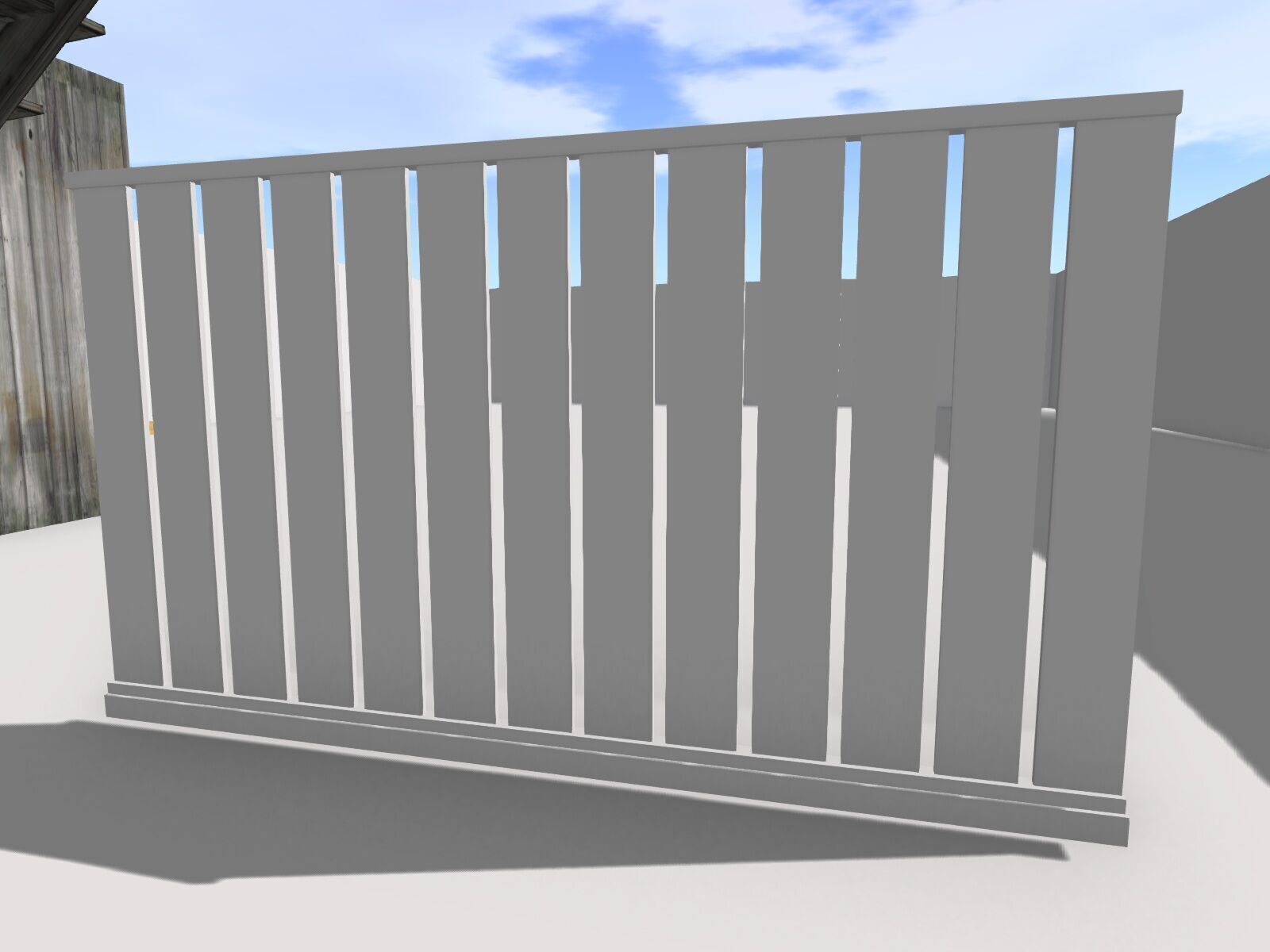 Wall Panel Divider with slots Free low-poly 3D model_1