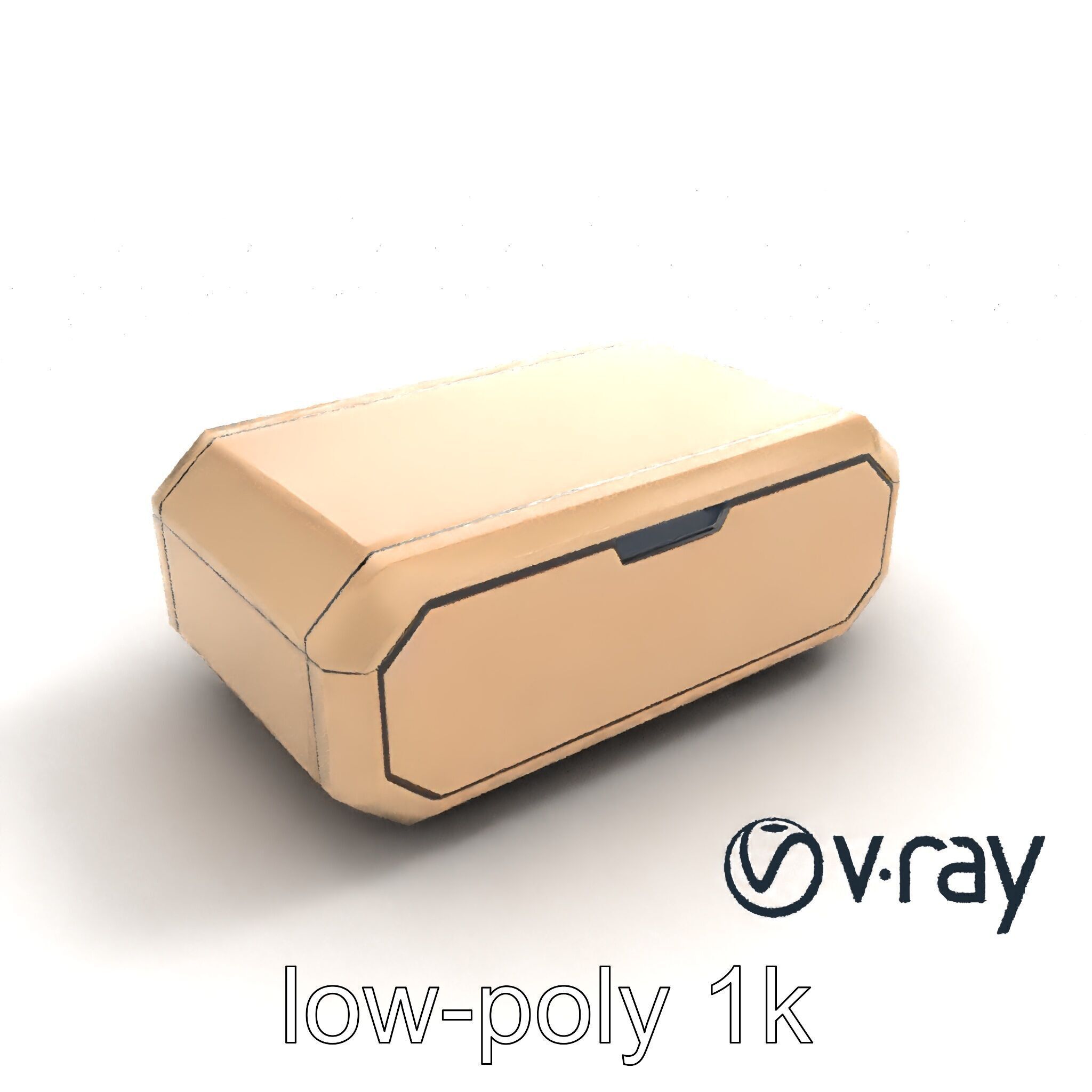 Futuristic Storage Box Sleek Design Model Pack Low-poly 3D model_9