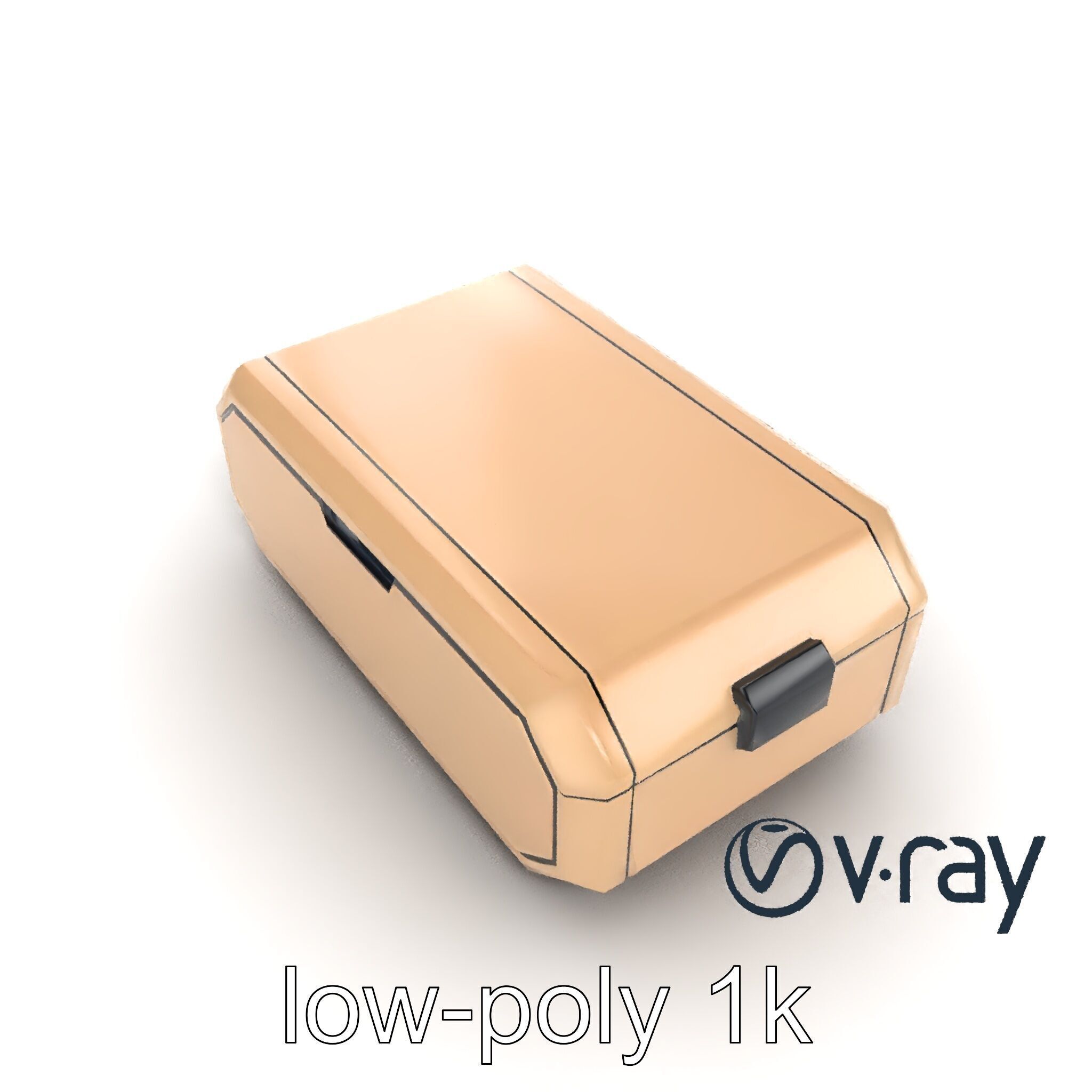 Futuristic Storage Box Sleek Design Model Pack Low-poly 3D model_13