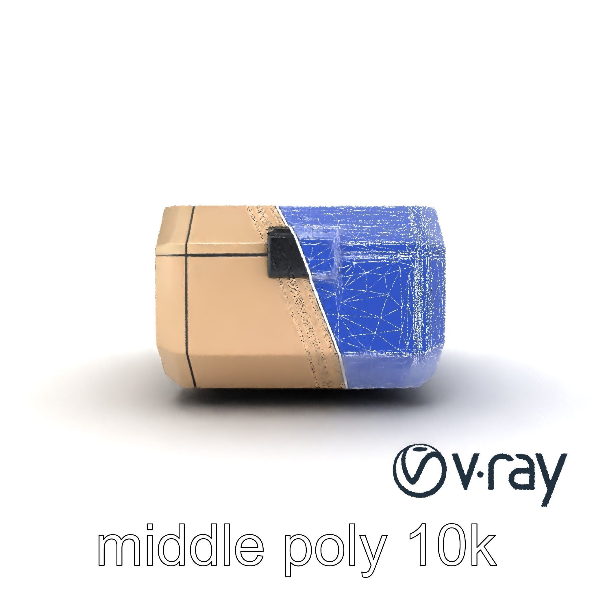 Futuristic Storage Box Sleek Design Model Pack Low-poly 3D model_19