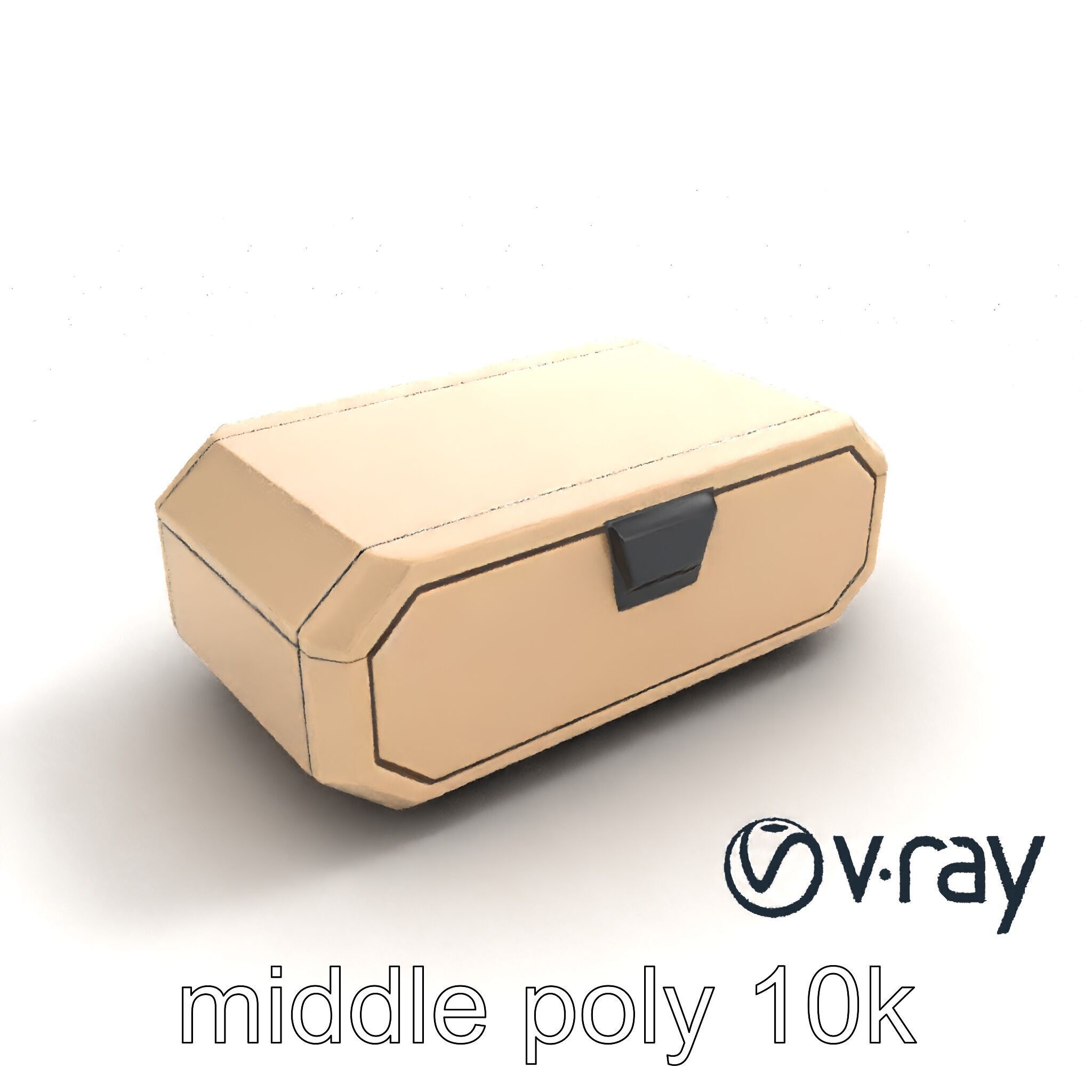 Futuristic Storage Box Sleek Design Model Pack Low-poly 3D model_8