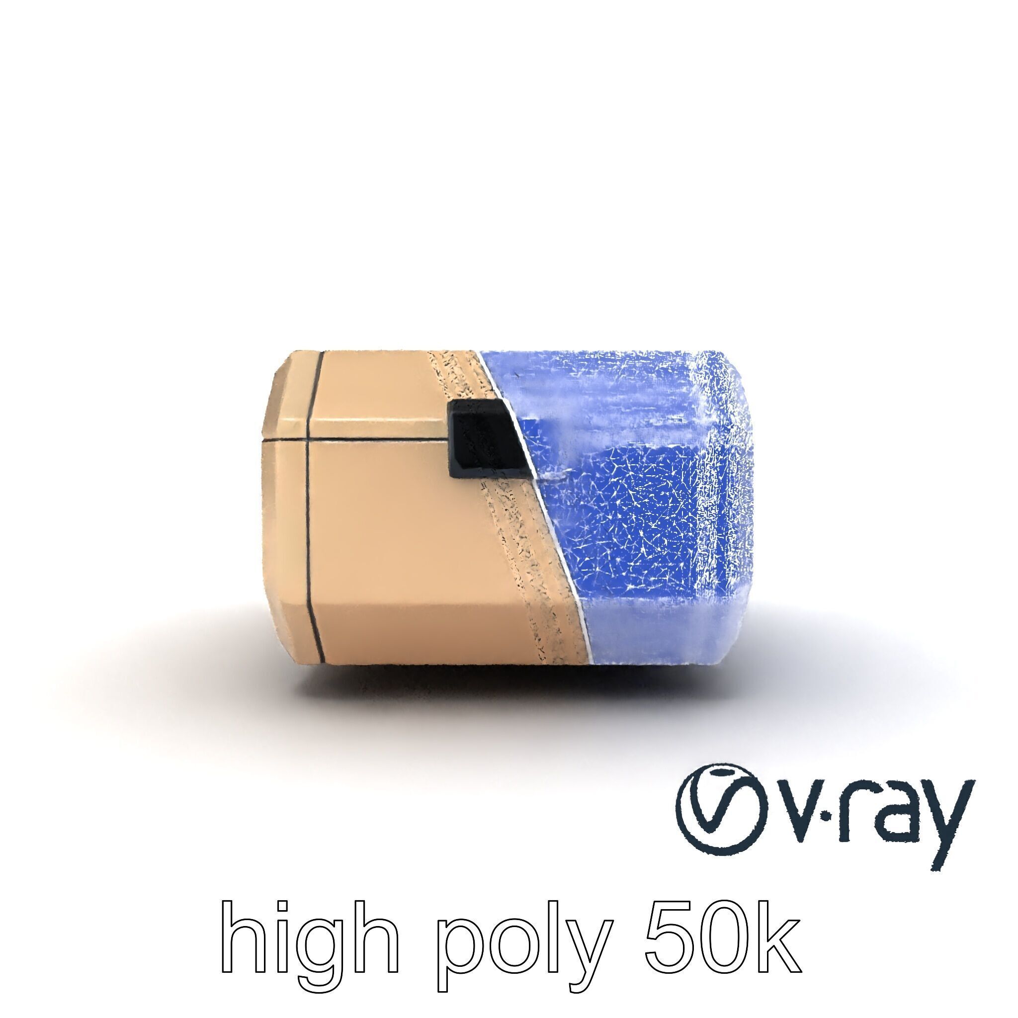 Futuristic Storage Box Sleek Design Model Pack Low-poly 3D model_28