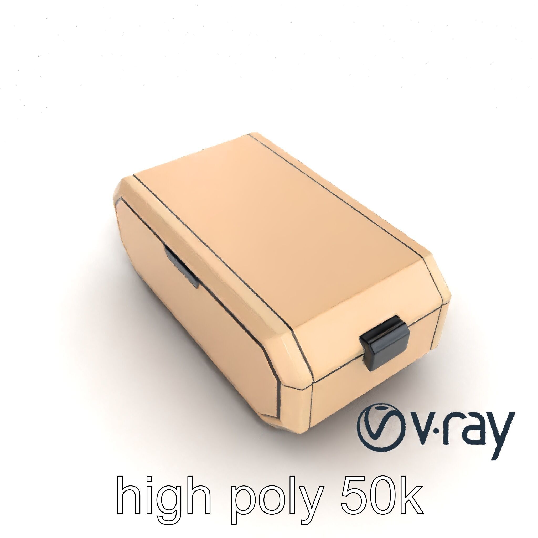 Futuristic Storage Box Sleek Design Model Pack Low-poly 3D model_12