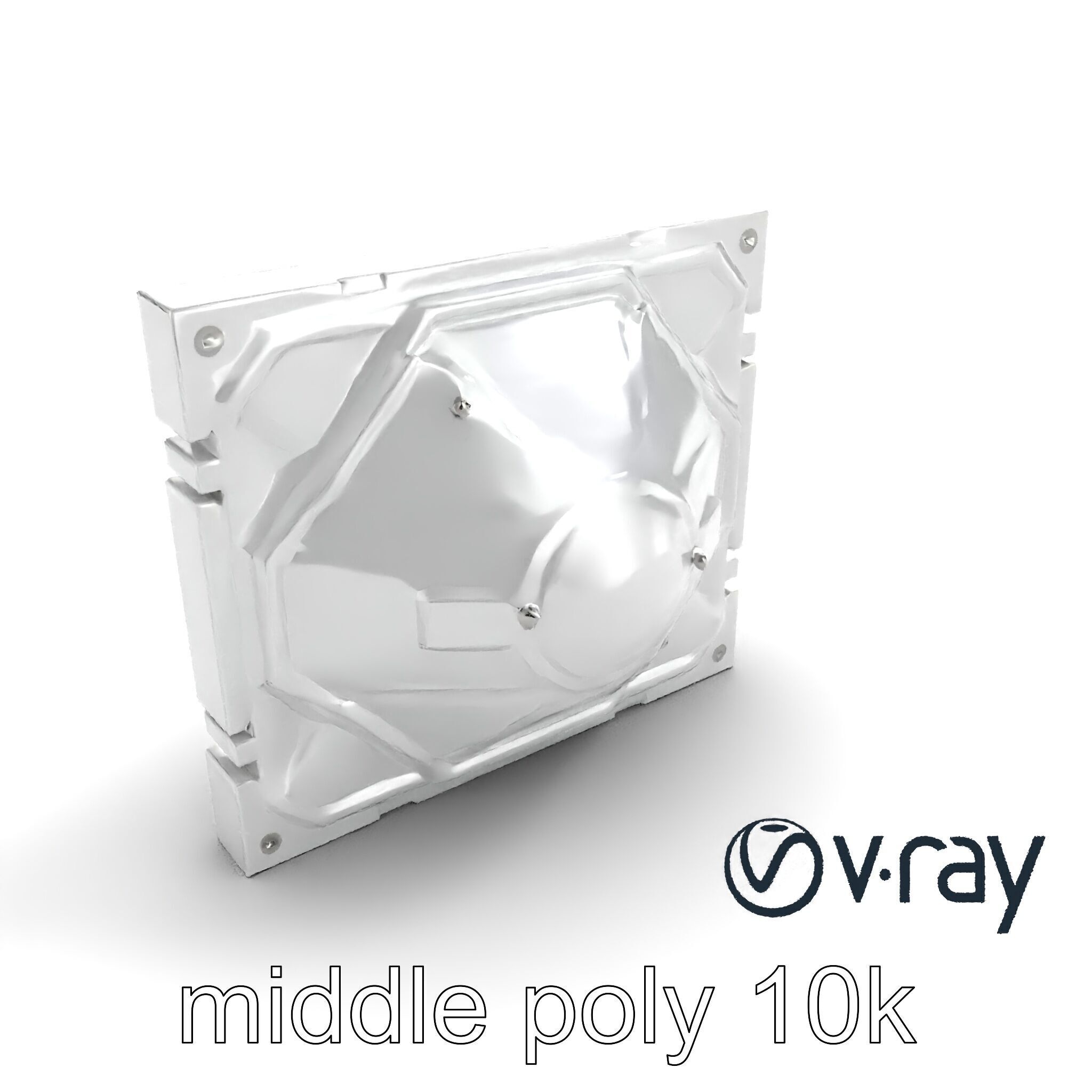 Futuristic Modular Wall Panel Design model pack Low-poly 3D model_7