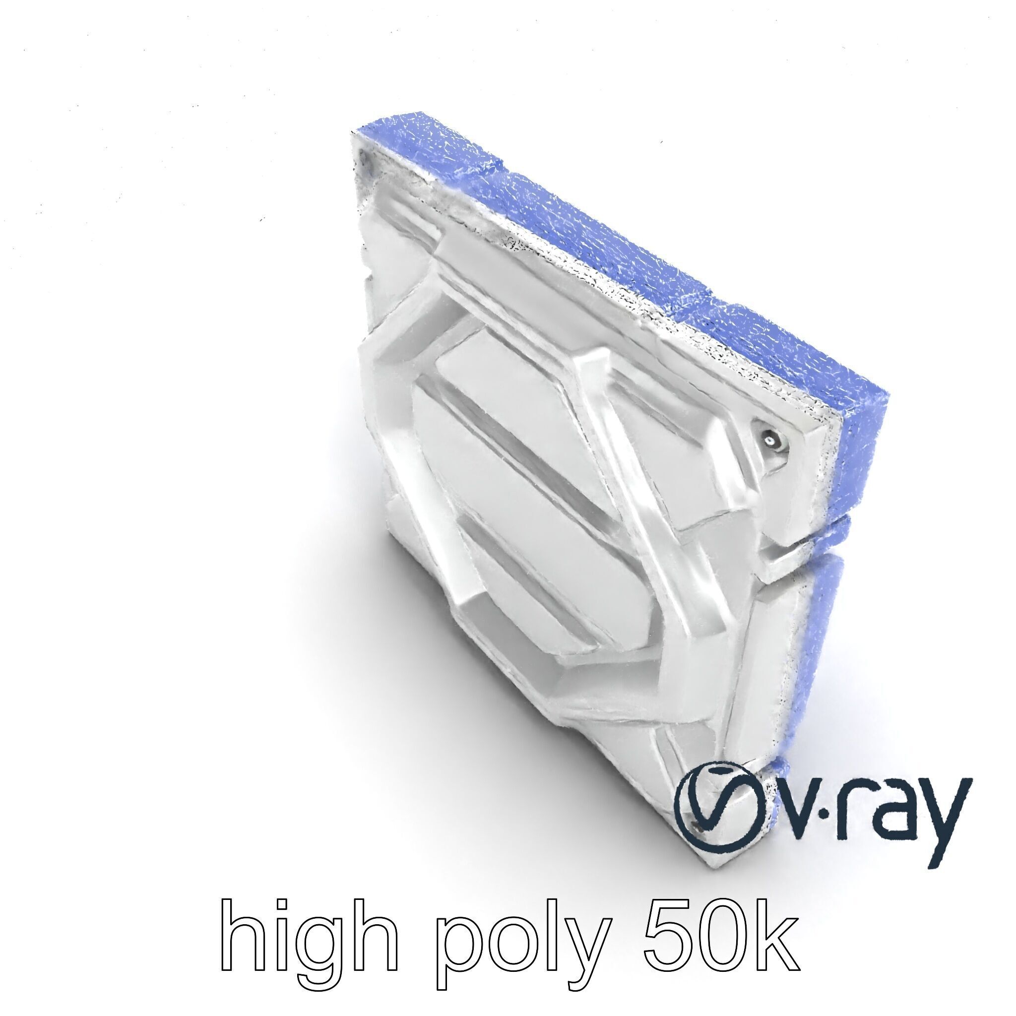 Futuristic Modular Wall Panel Design model pack Low-poly 3D model_20