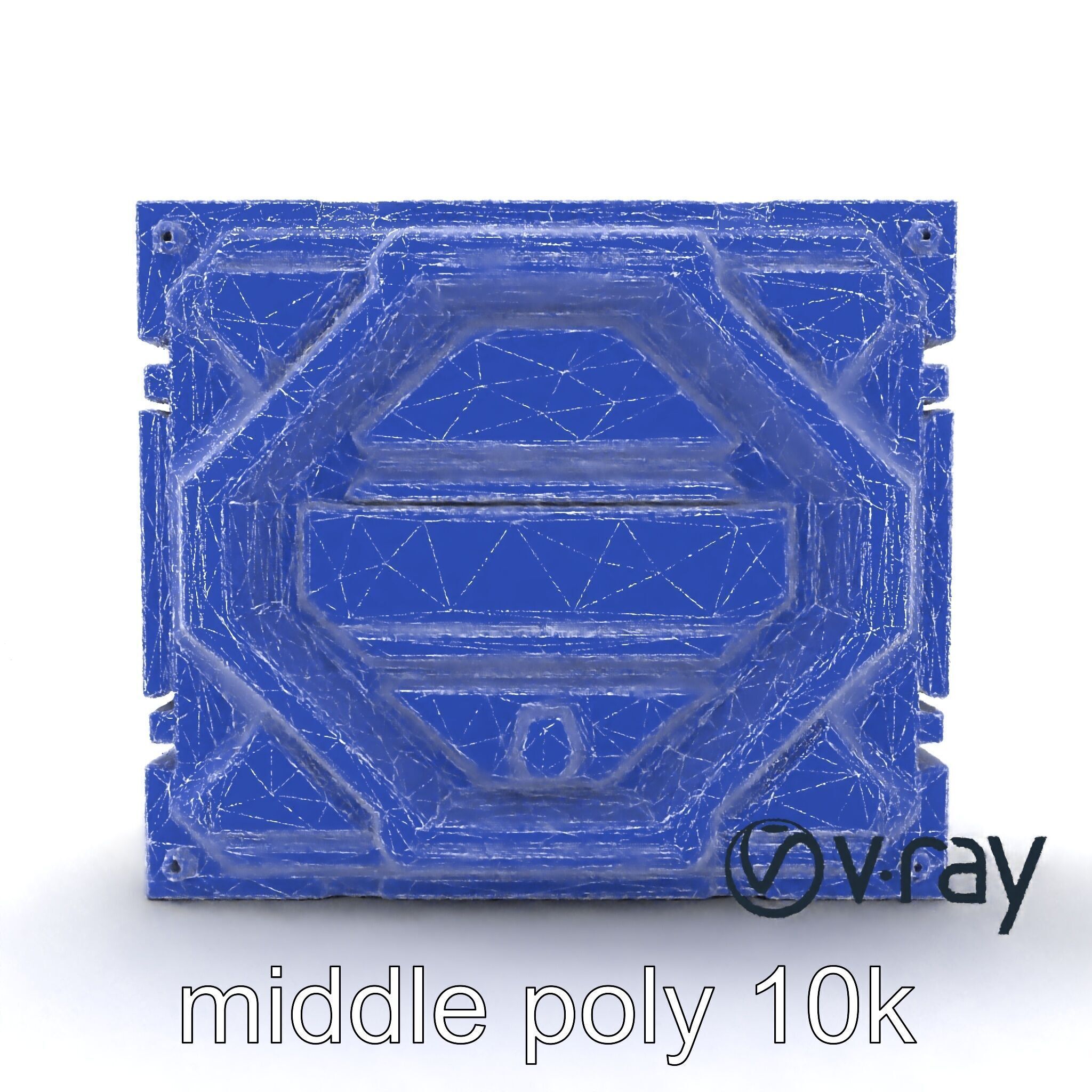 Futuristic Modular Wall Panel Design model pack Low-poly 3D model_30