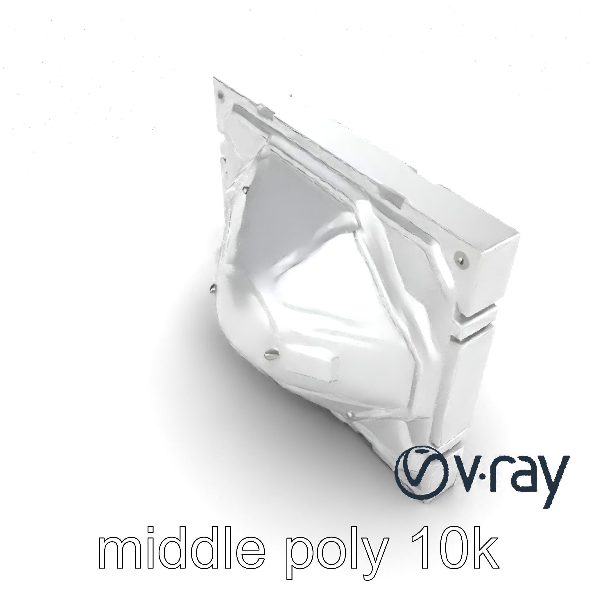 Futuristic Modular Wall Panel Design model pack Low-poly 3D model_26