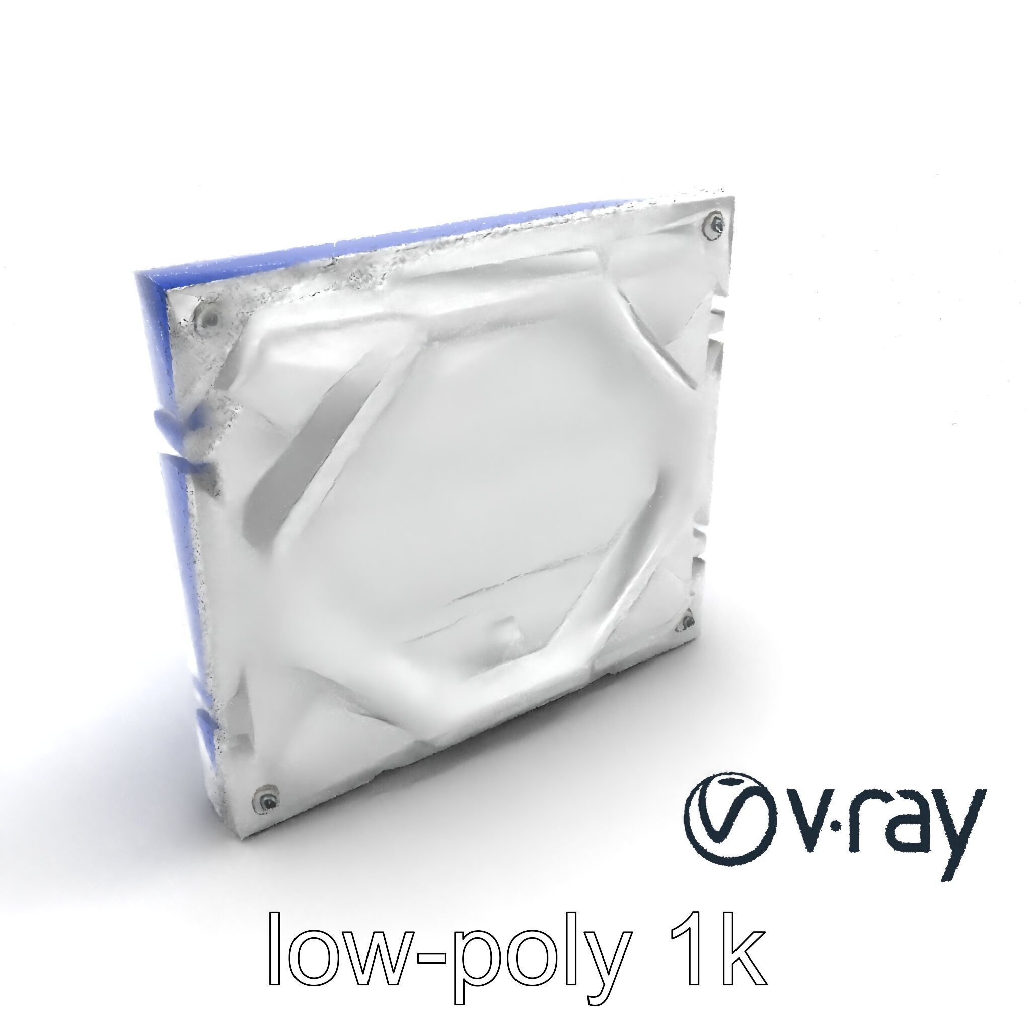 Futuristic Modular Wall Panel Design model pack Low-poly 3D model_10