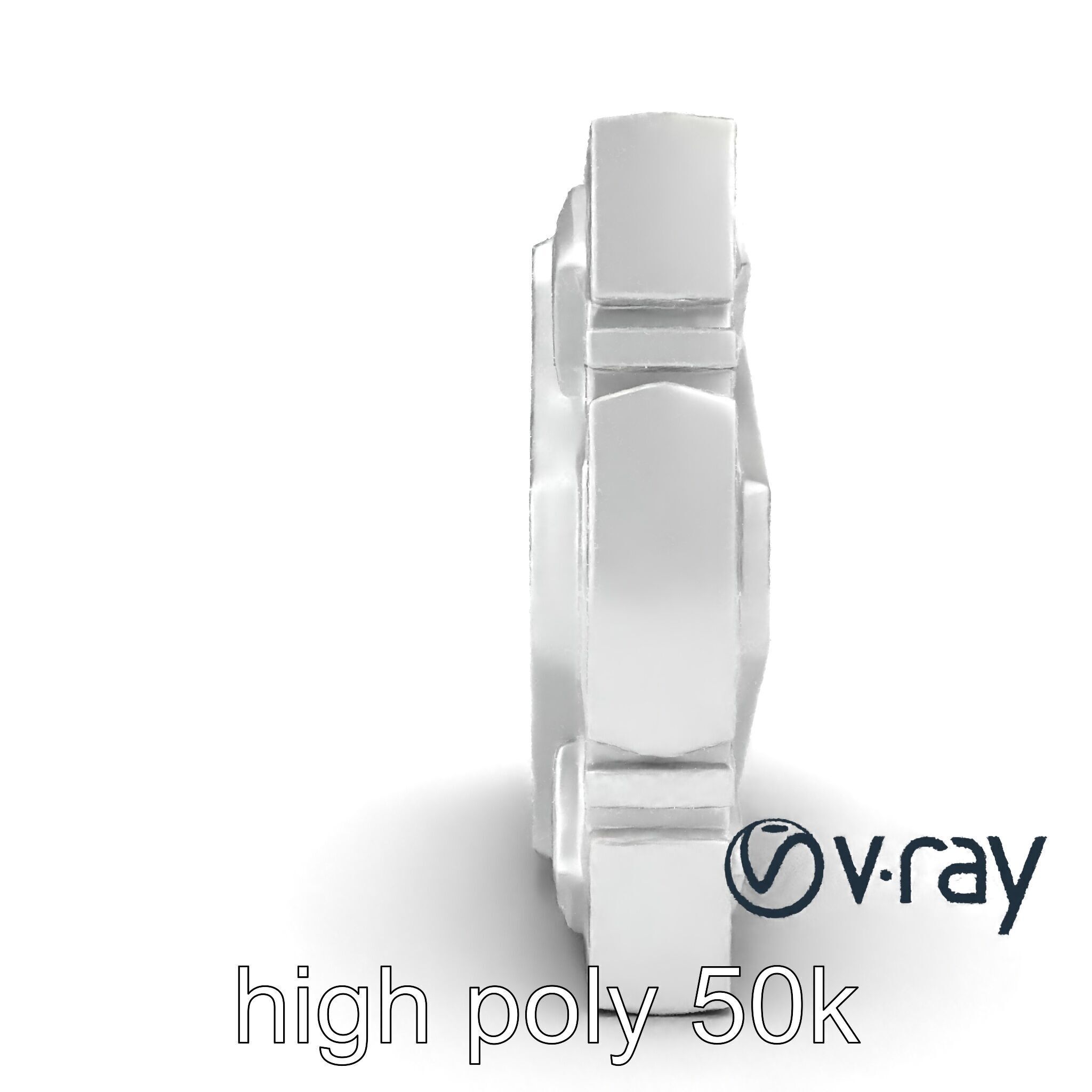 Futuristic Modular Wall Panel Design model pack Low-poly 3D model_27