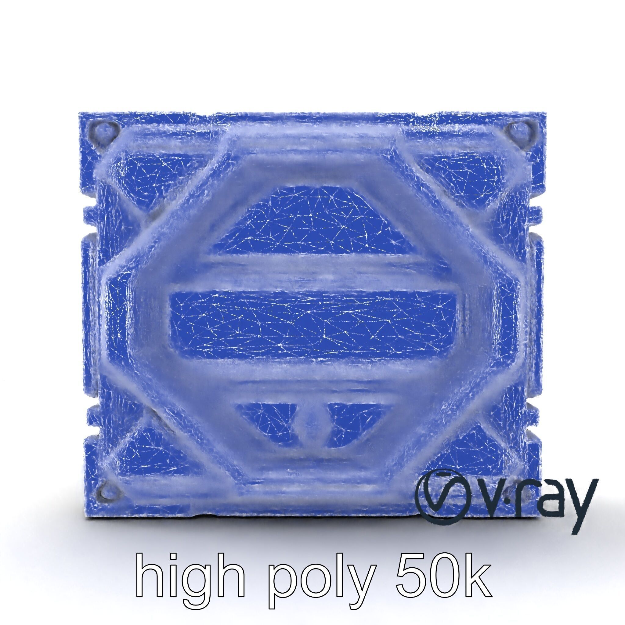 Futuristic Modular Wall Panel Design model pack Low-poly 3D model_22