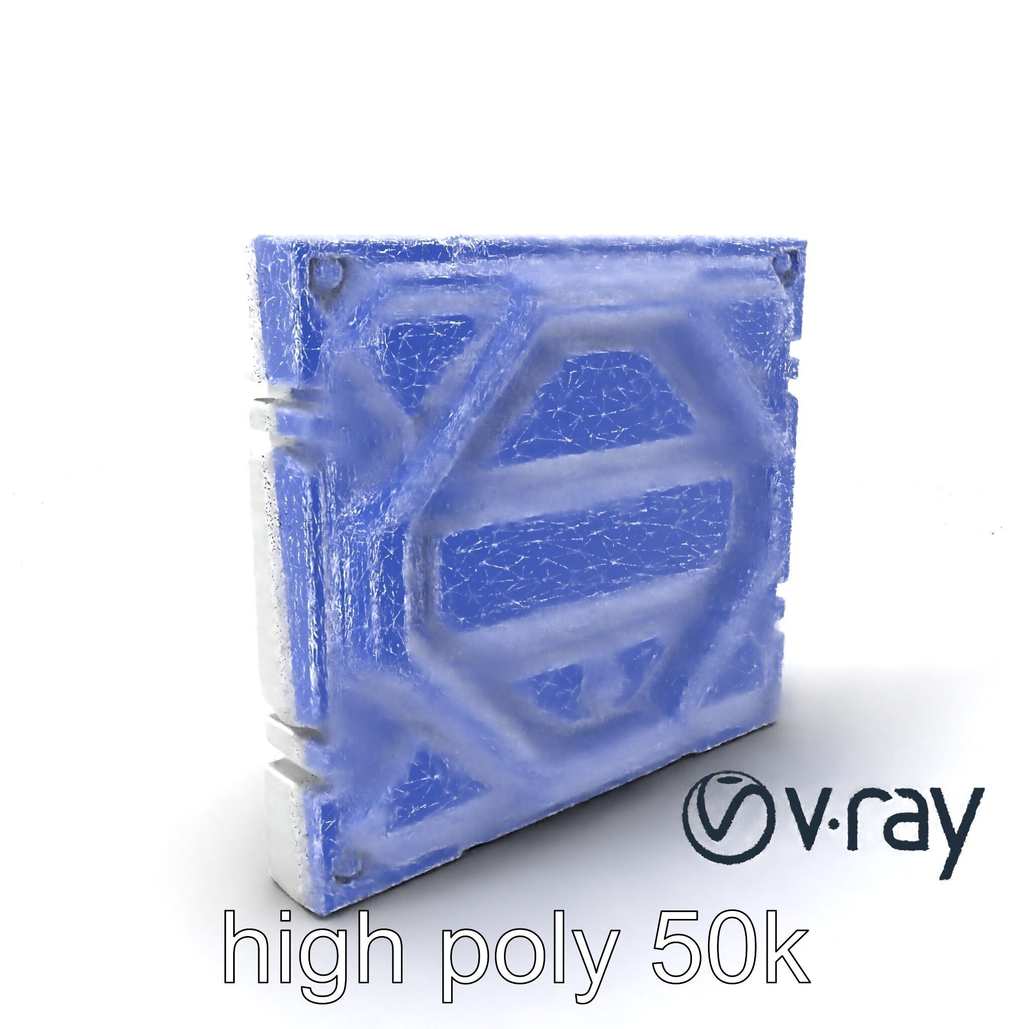 Futuristic Modular Wall Panel Design model pack Low-poly 3D model_1