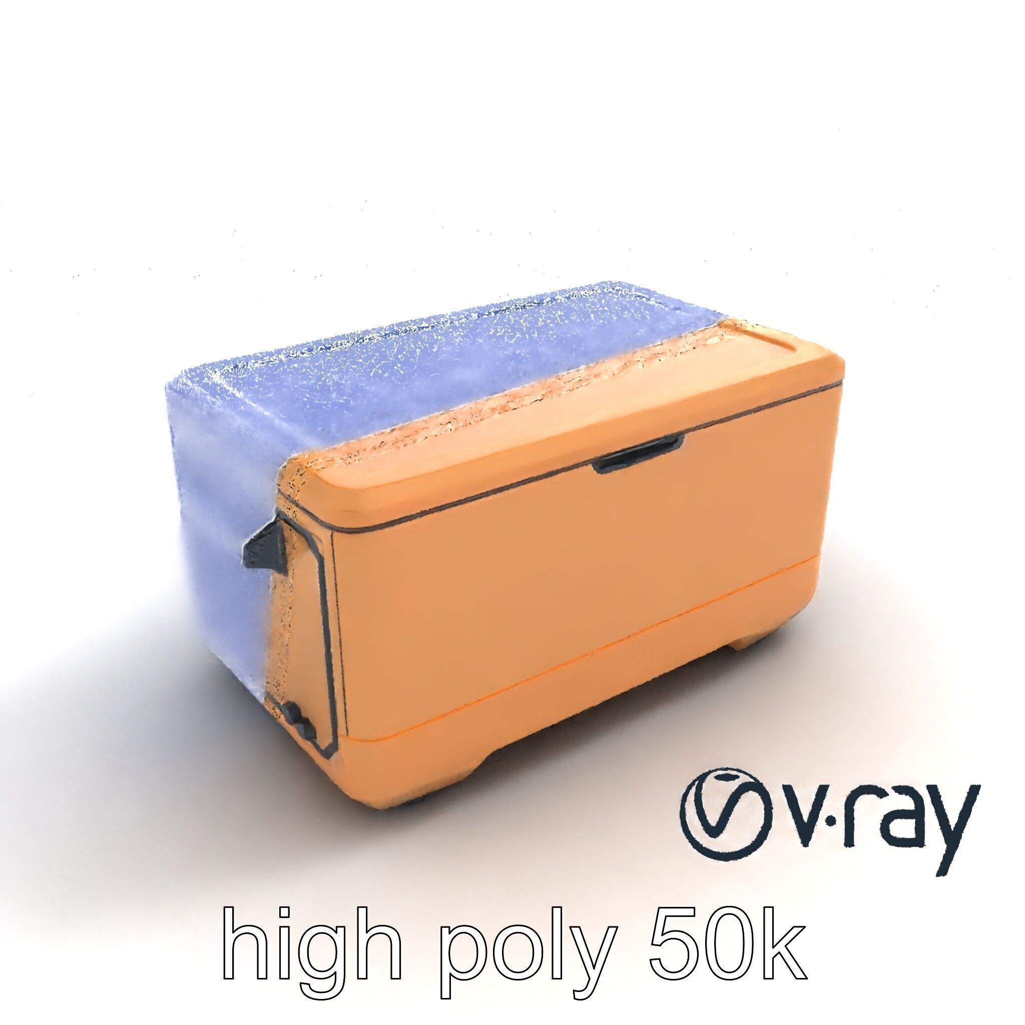 Futuristic Storage Box with Sleek Design Model Pack Low-poly 3D model_21