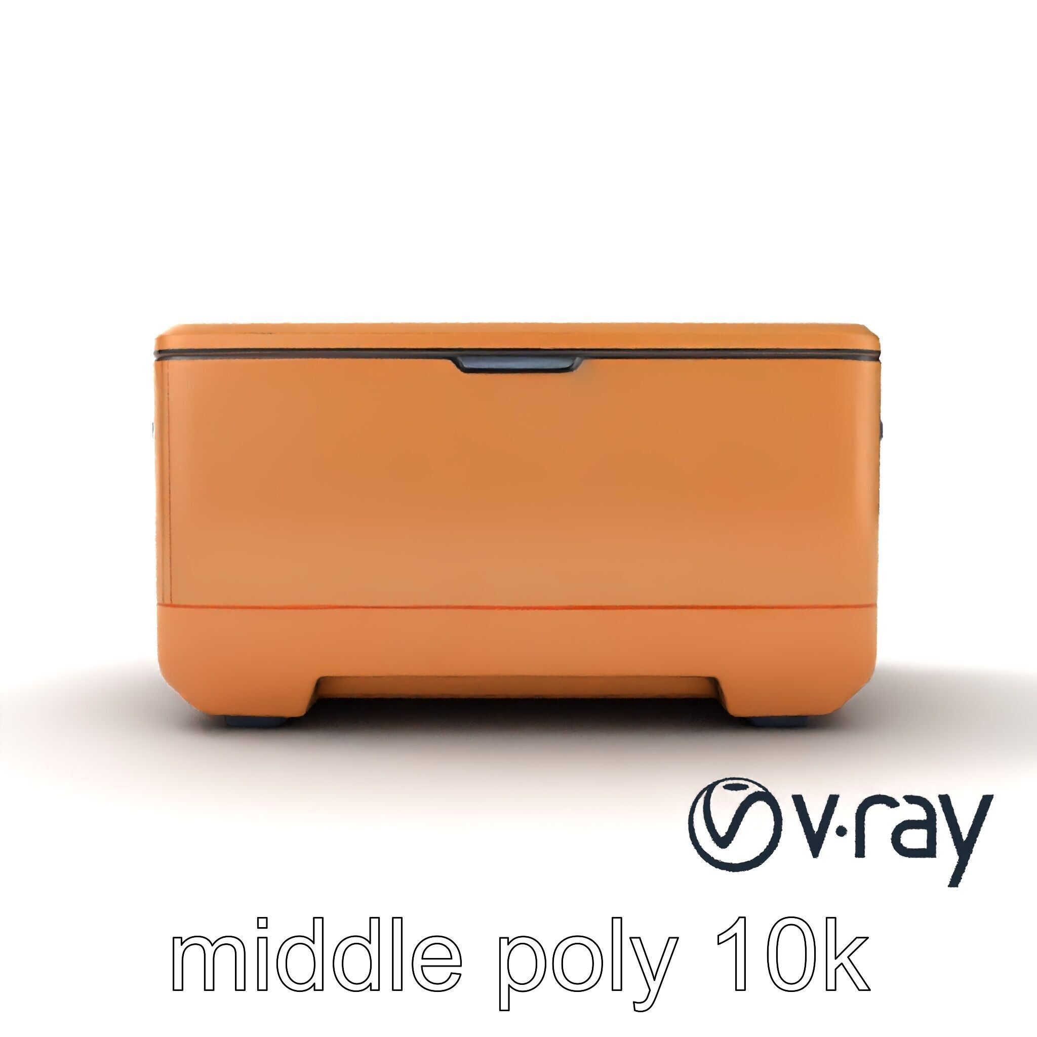 Futuristic Storage Box with Sleek Design Model Pack Low-poly 3D model_17