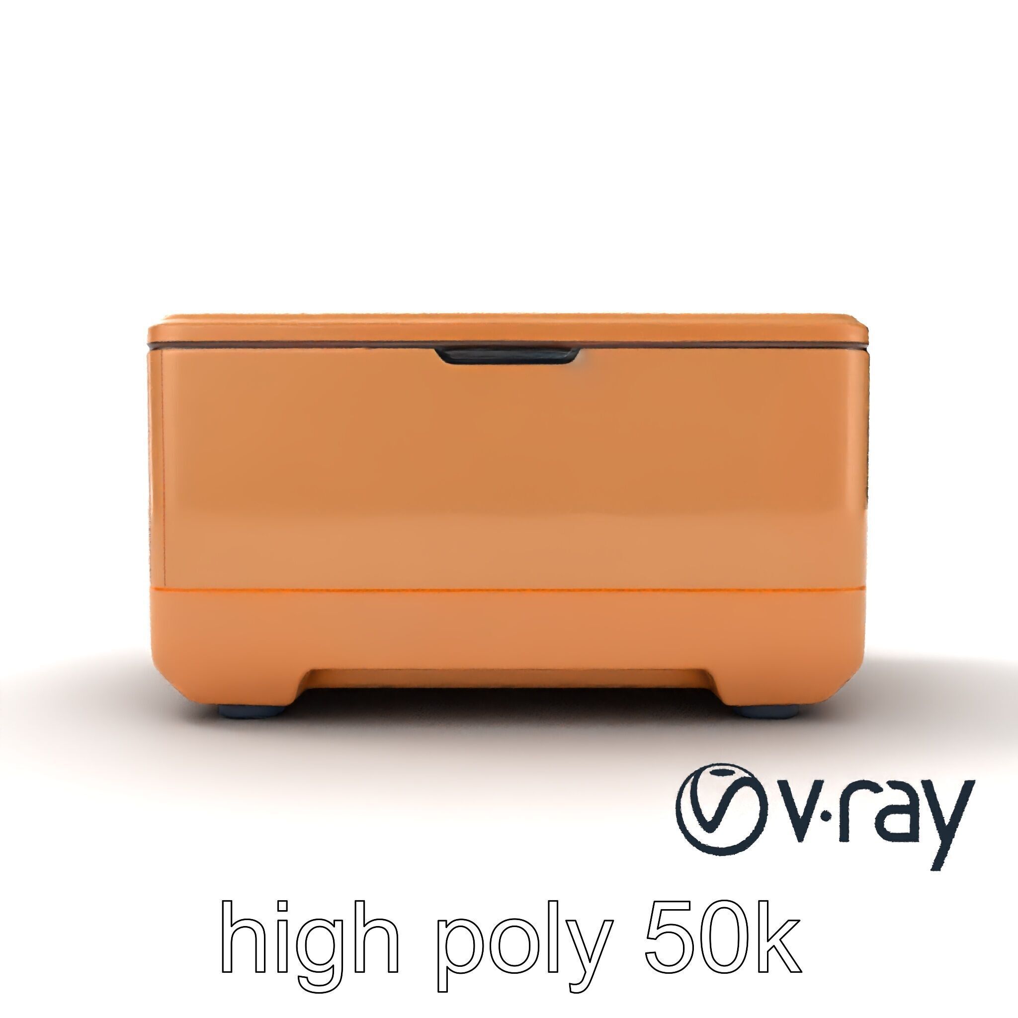 Futuristic Storage Box with Sleek Design Model Pack Low-poly 3D model_11