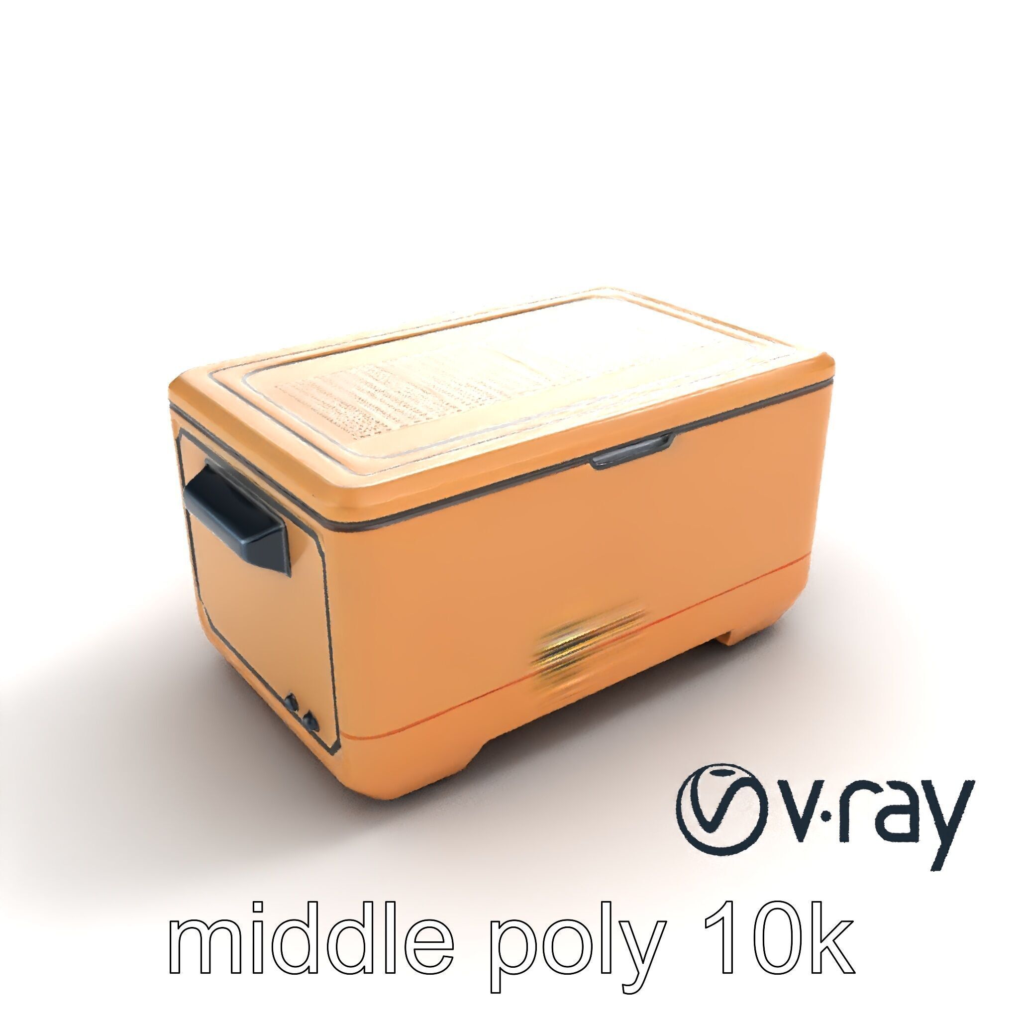 Futuristic Storage Box with Sleek Design Model Pack Low-poly 3D model_7