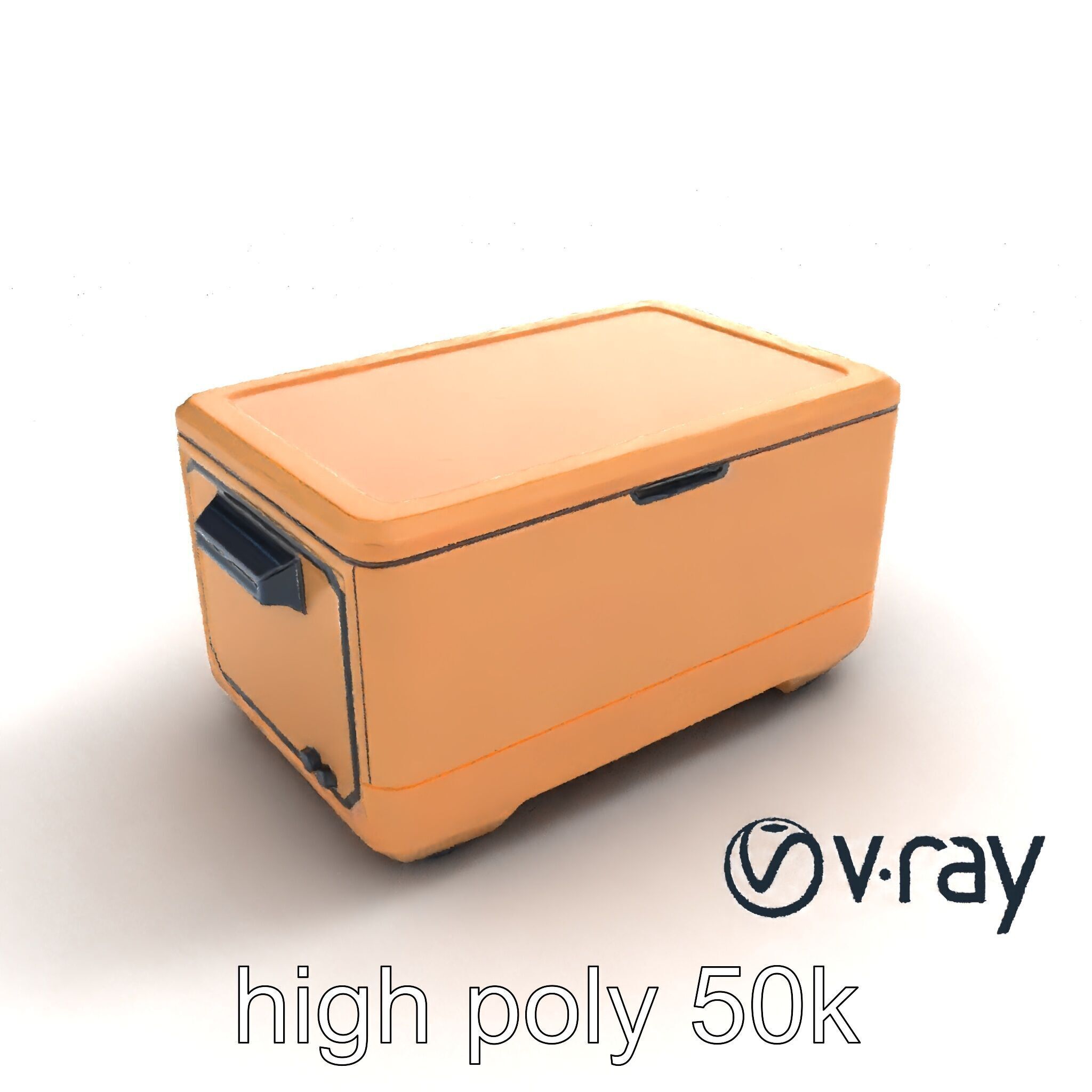 Futuristic Storage Box with Sleek Design Model Pack Low-poly 3D model_9