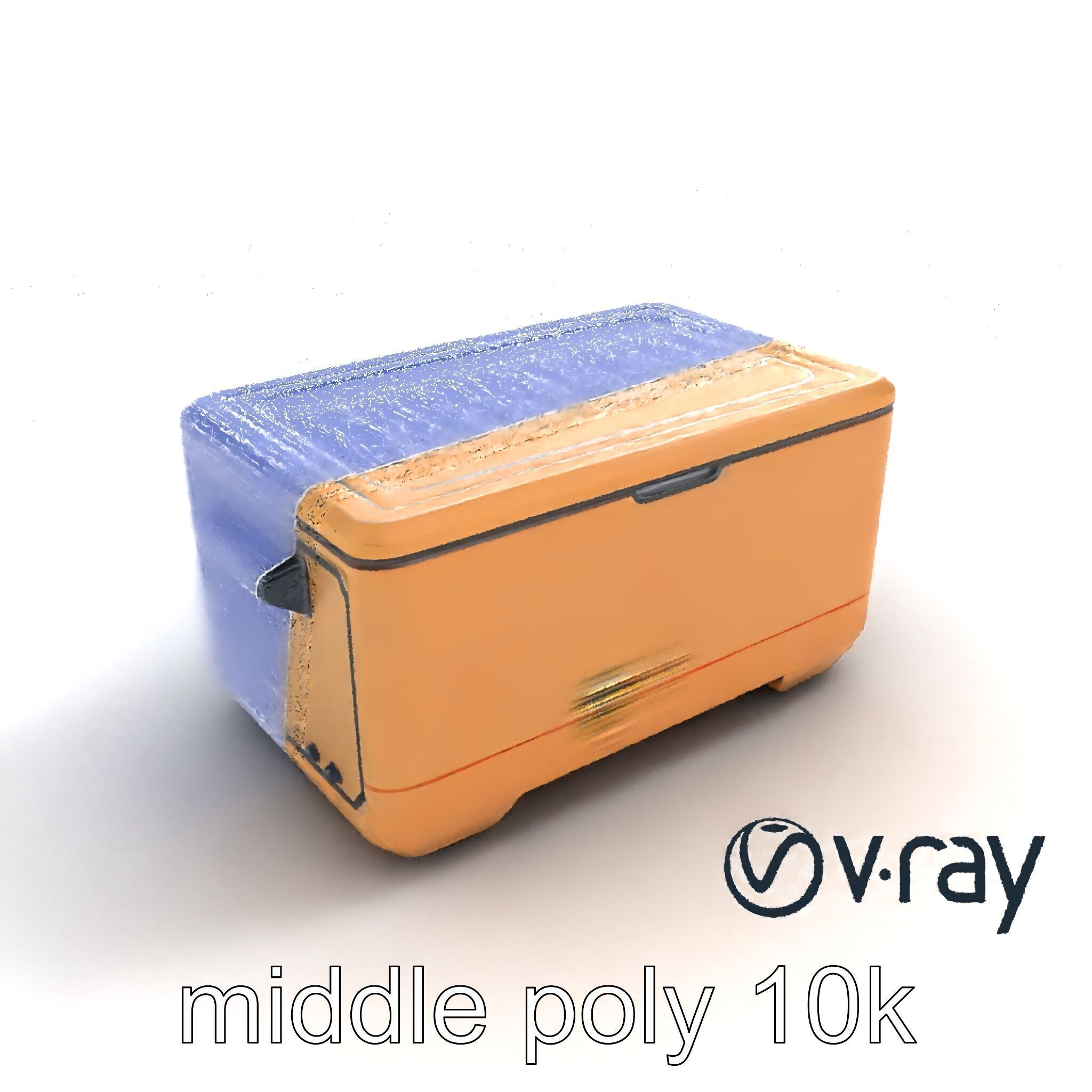 Futuristic Storage Box with Sleek Design Model Pack Low-poly 3D model_20