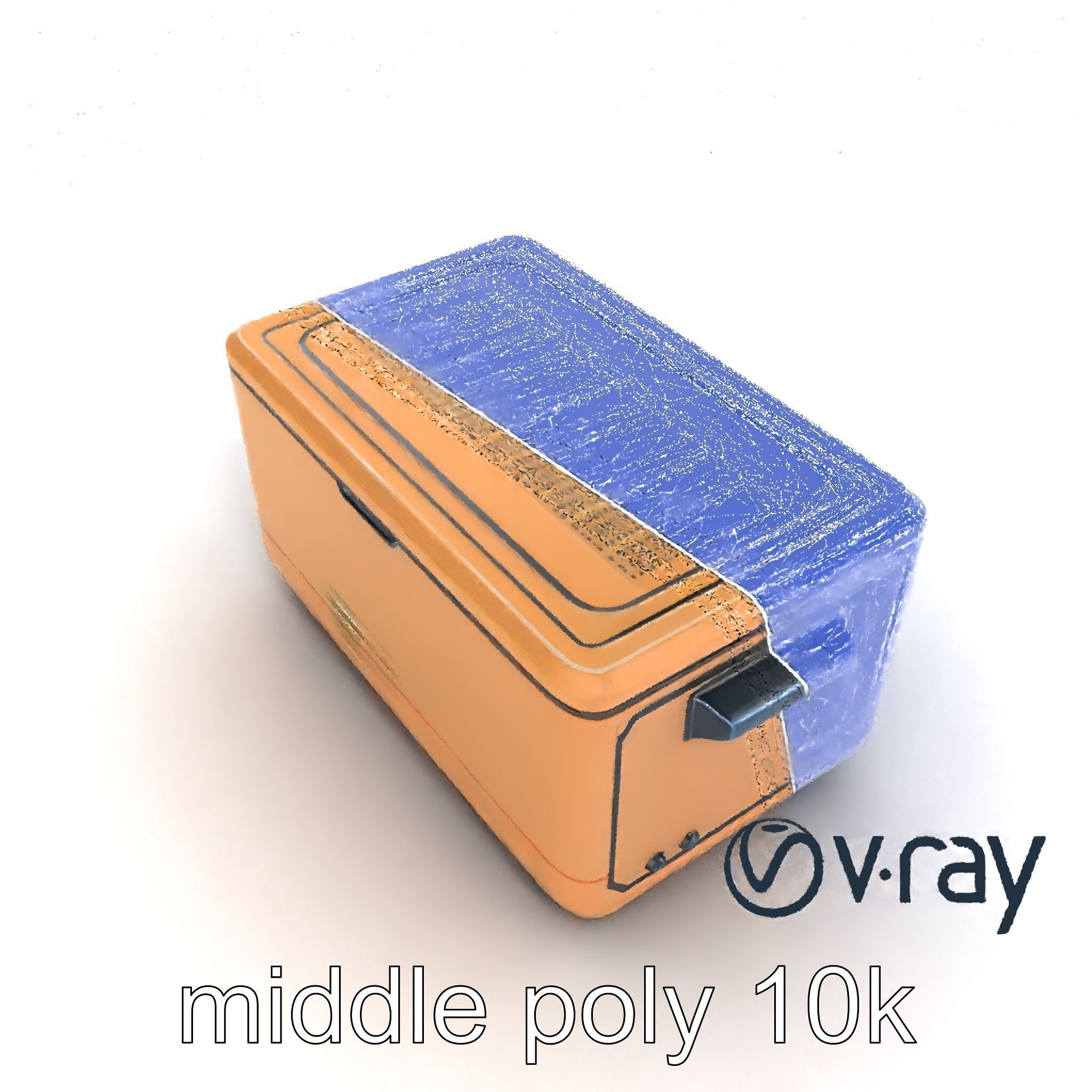 Futuristic Storage Box with Sleek Design Model Pack Low-poly 3D model_23