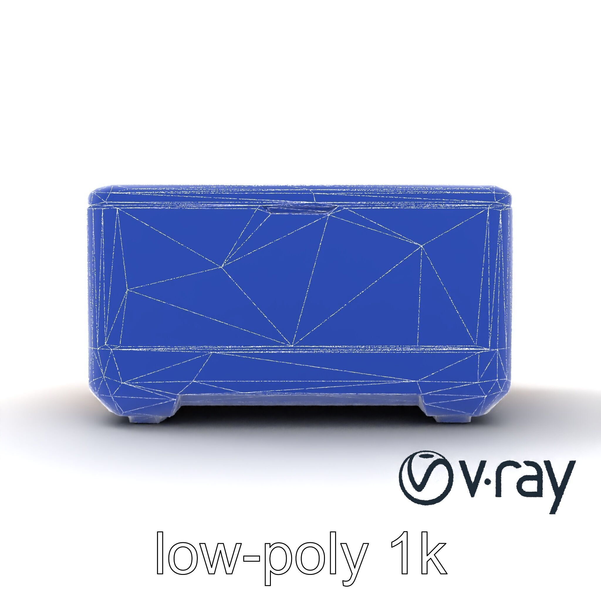 Futuristic Storage Box with Sleek Design Model Pack Low-poly 3D model_19
