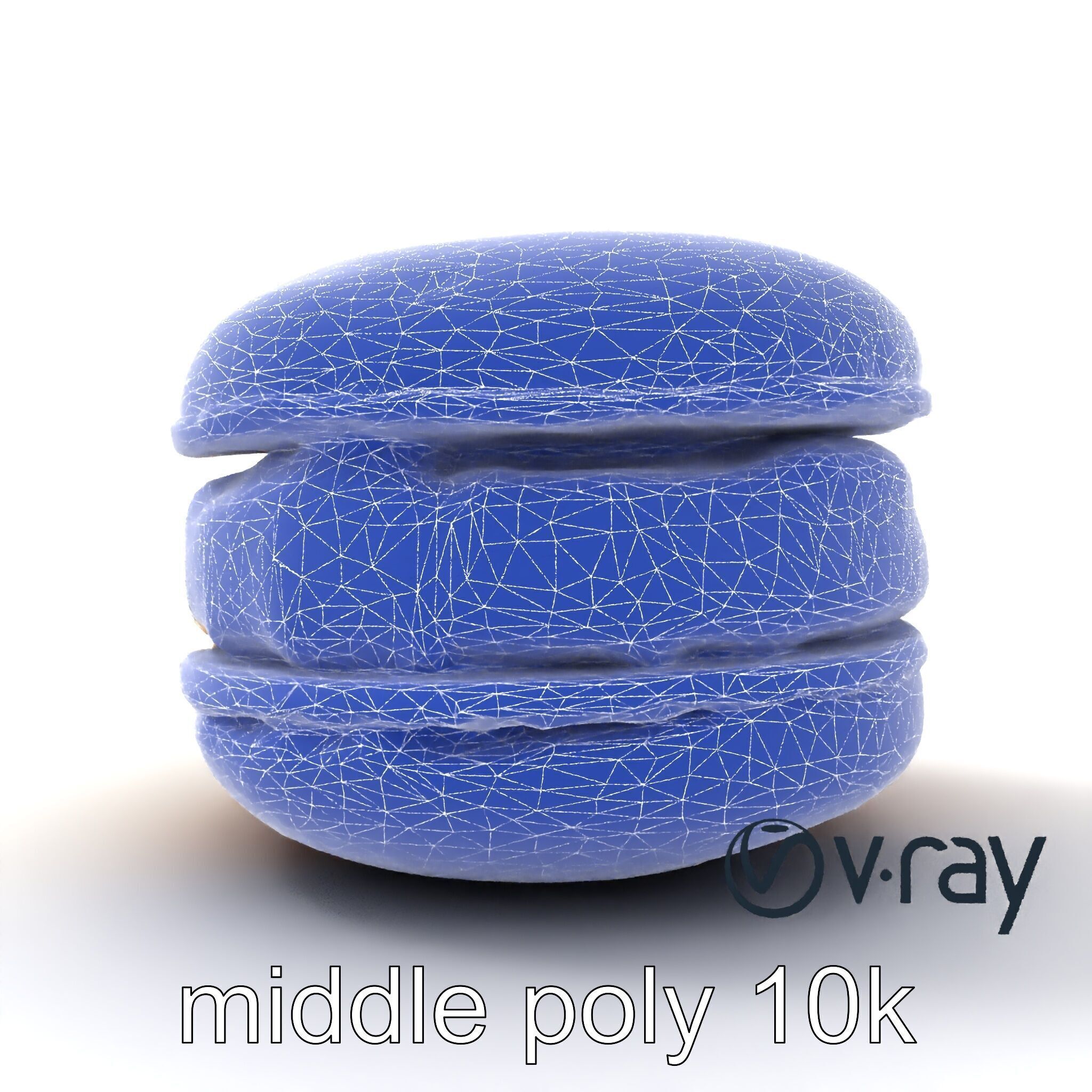 Macaron Ice Cream Sandwich Dessert model pack Low-poly 3D model_32