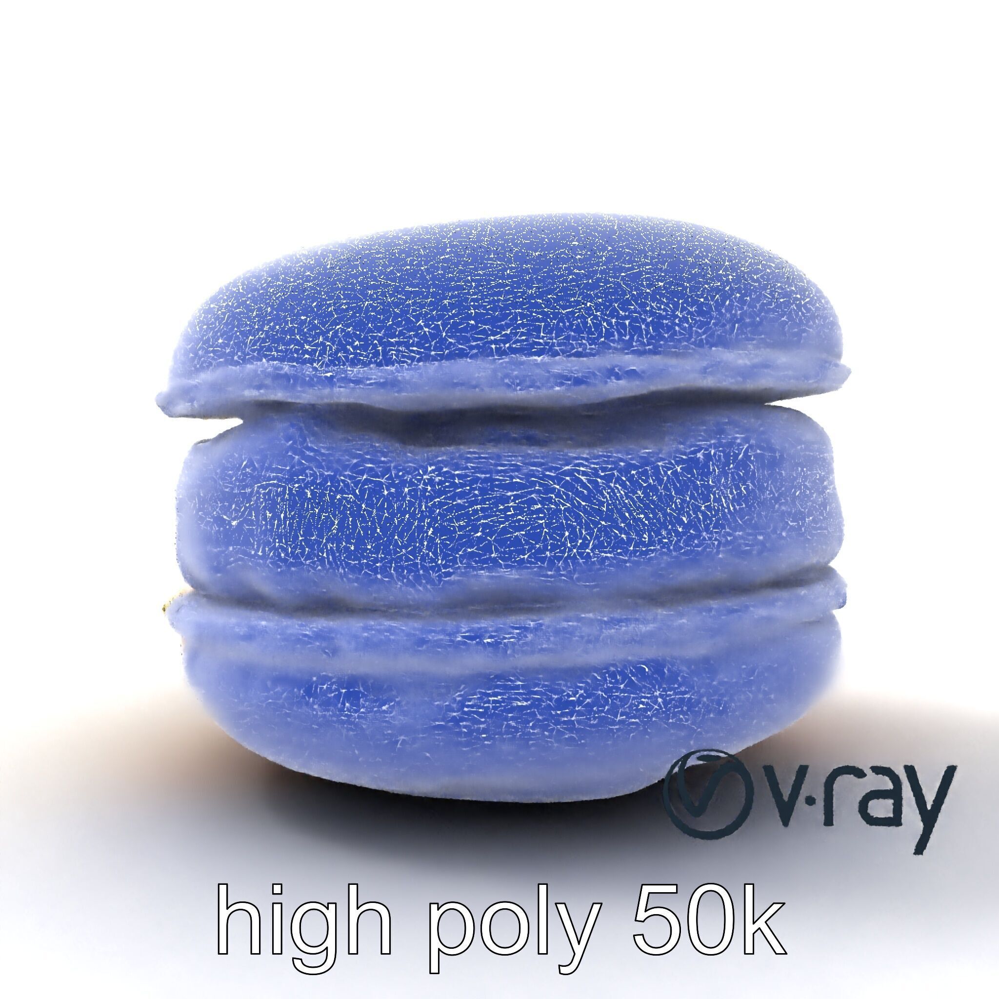 Macaron Ice Cream Sandwich Dessert model pack Low-poly 3D model_21