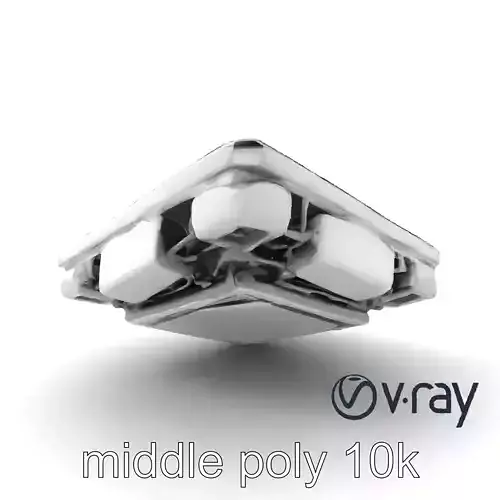 Futuristic Modular Ceiling Detail model pack Low-poly 3D model