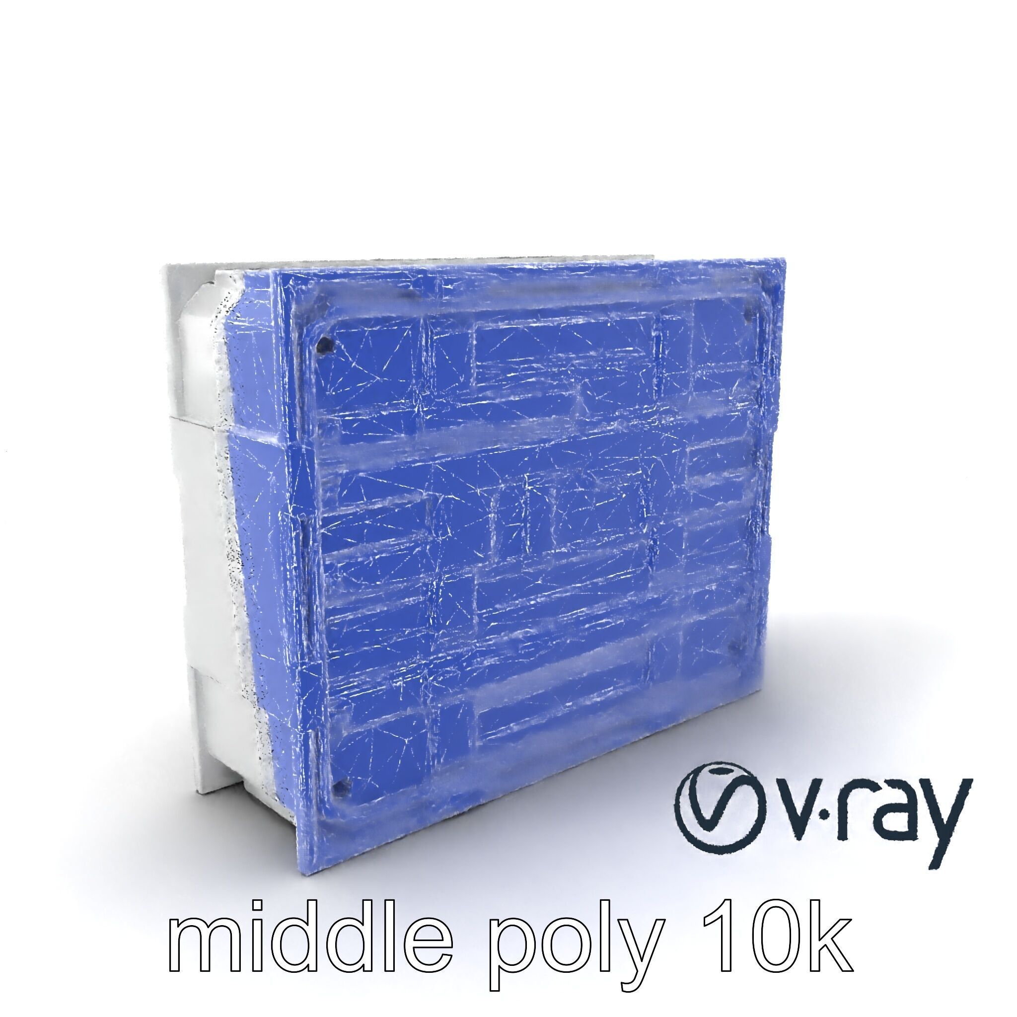 Futuristic Modular Wall Panel Design model pack Low-poly 3D model_5