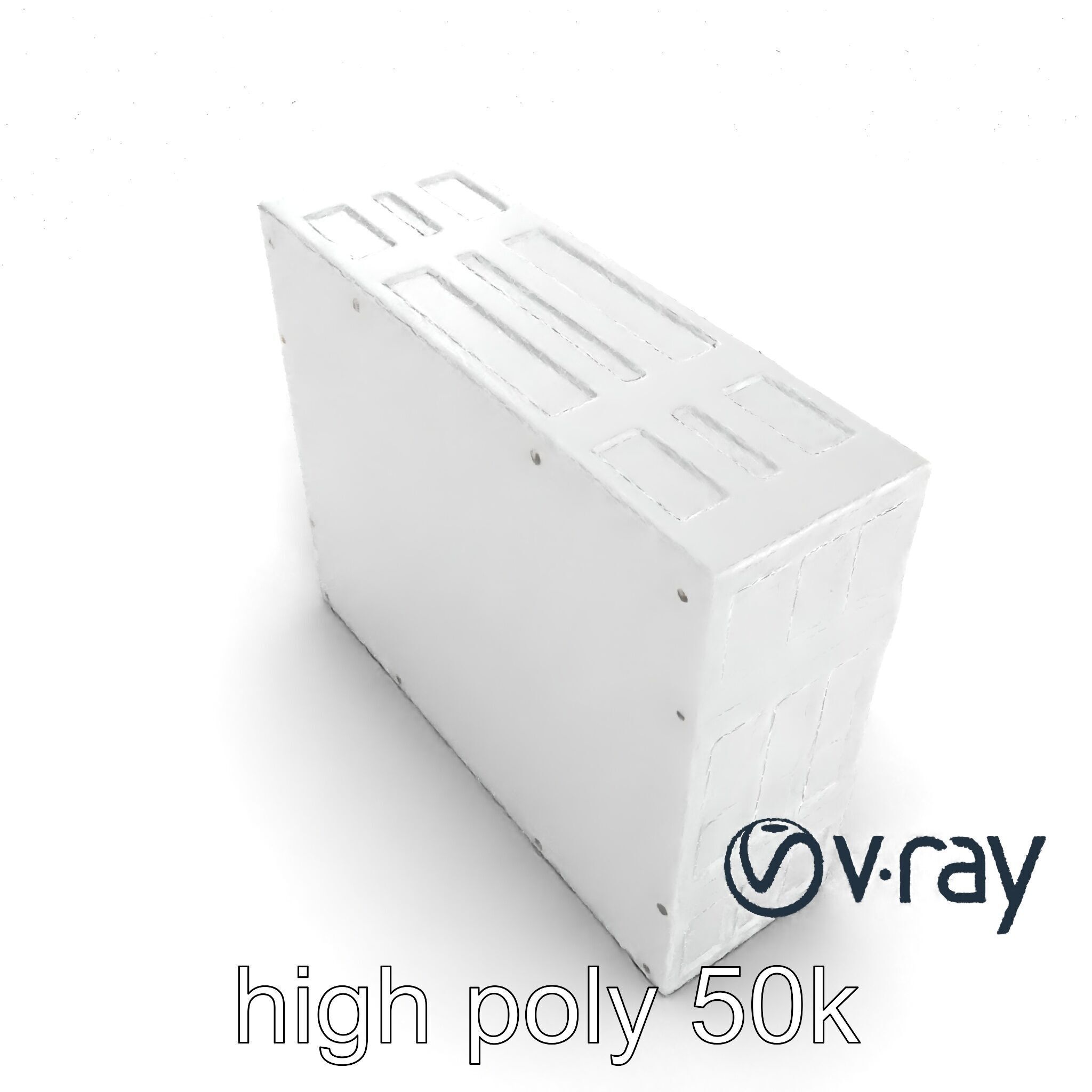Futuristic Modular Wall Panel Design model pack Low-poly 3D model_21