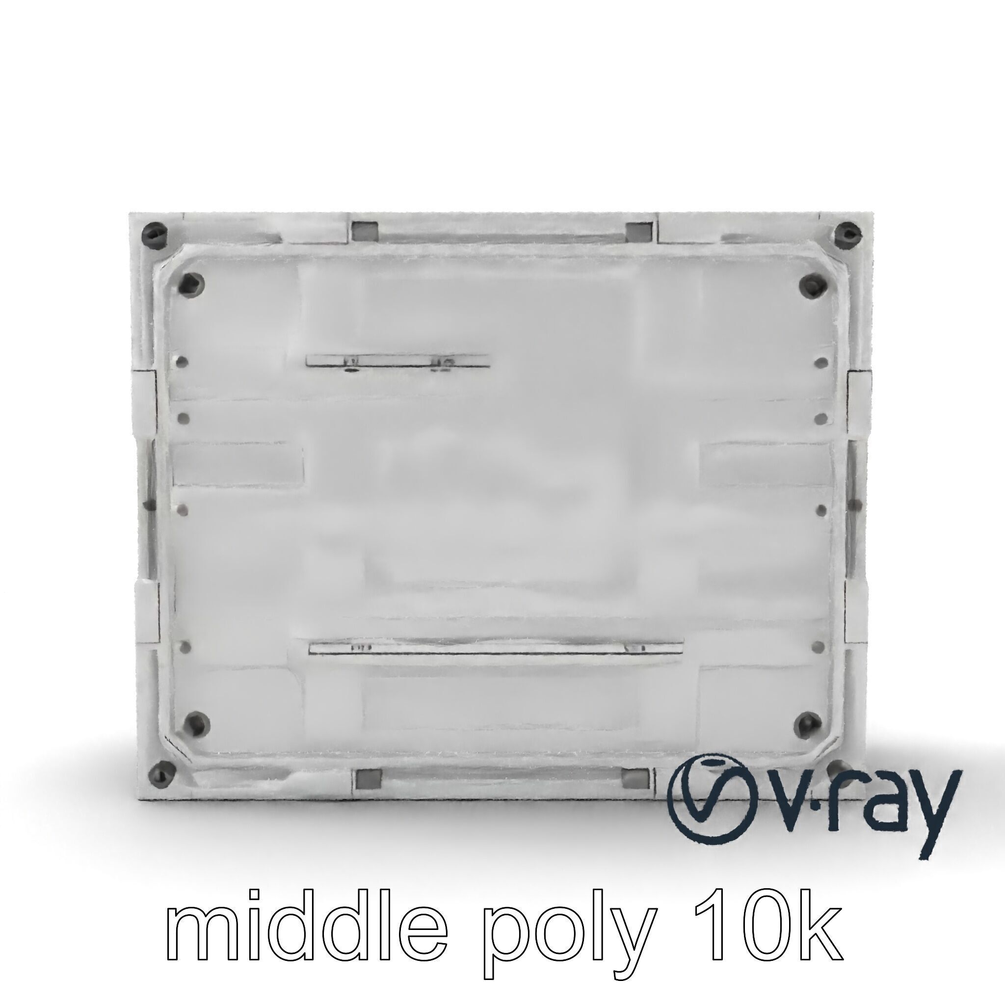 Futuristic Modular Wall Panel Design model pack Low-poly 3D model_22